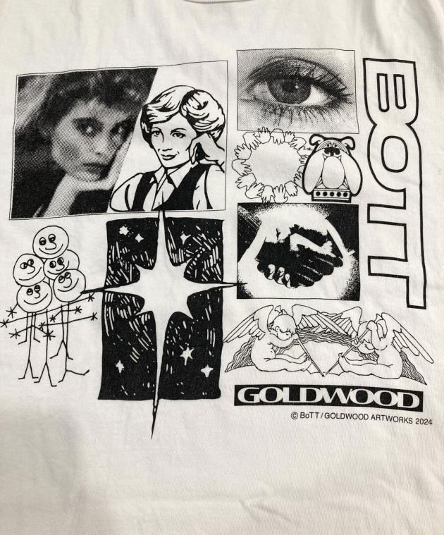 中古・古着通販】BEAMS (ビームス) GOLDWOOD BOTT T-SHIRT ホワイト