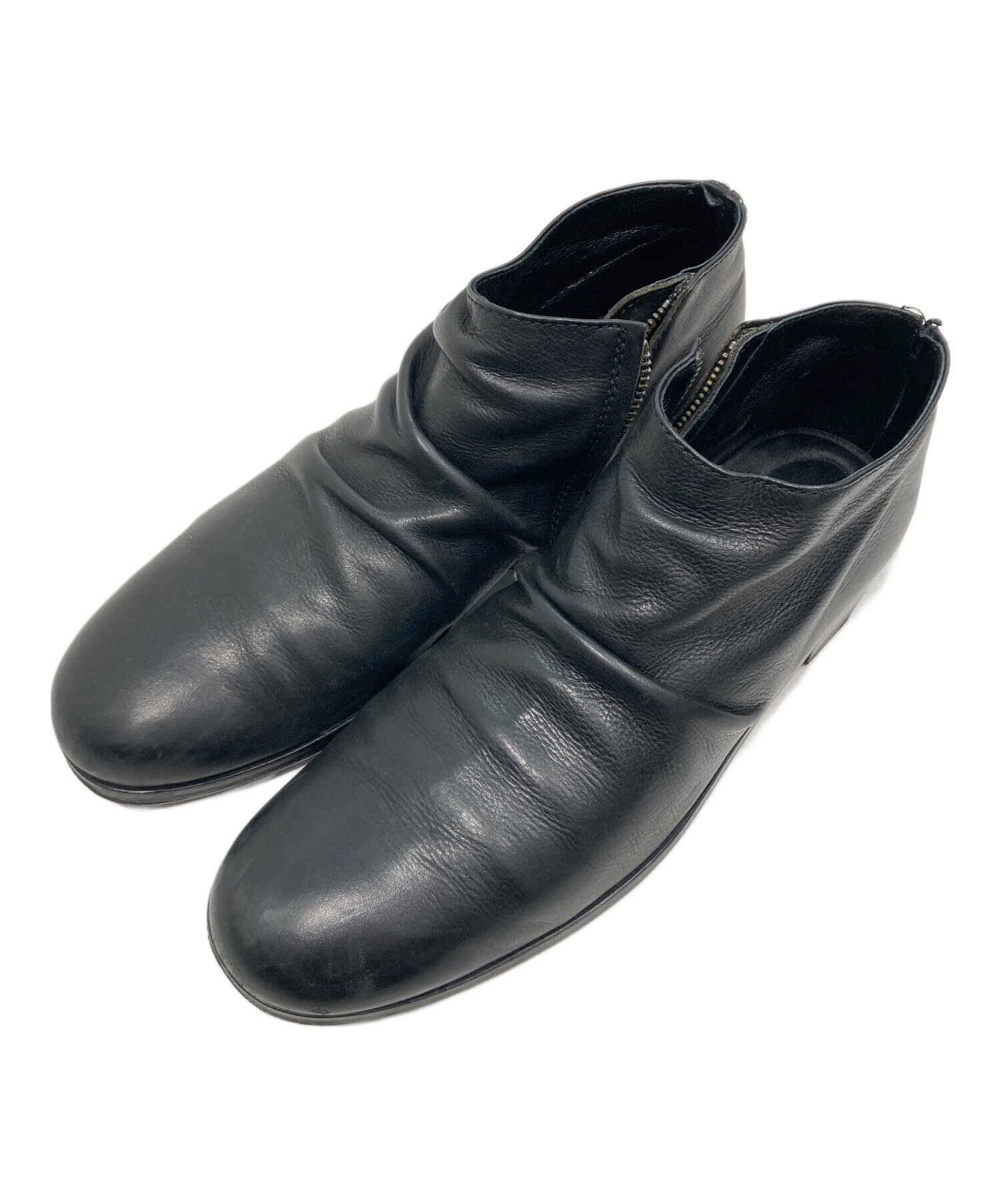 中古・古着通販】PADRONE (パドローネ) サイドジップブーツ ブラック