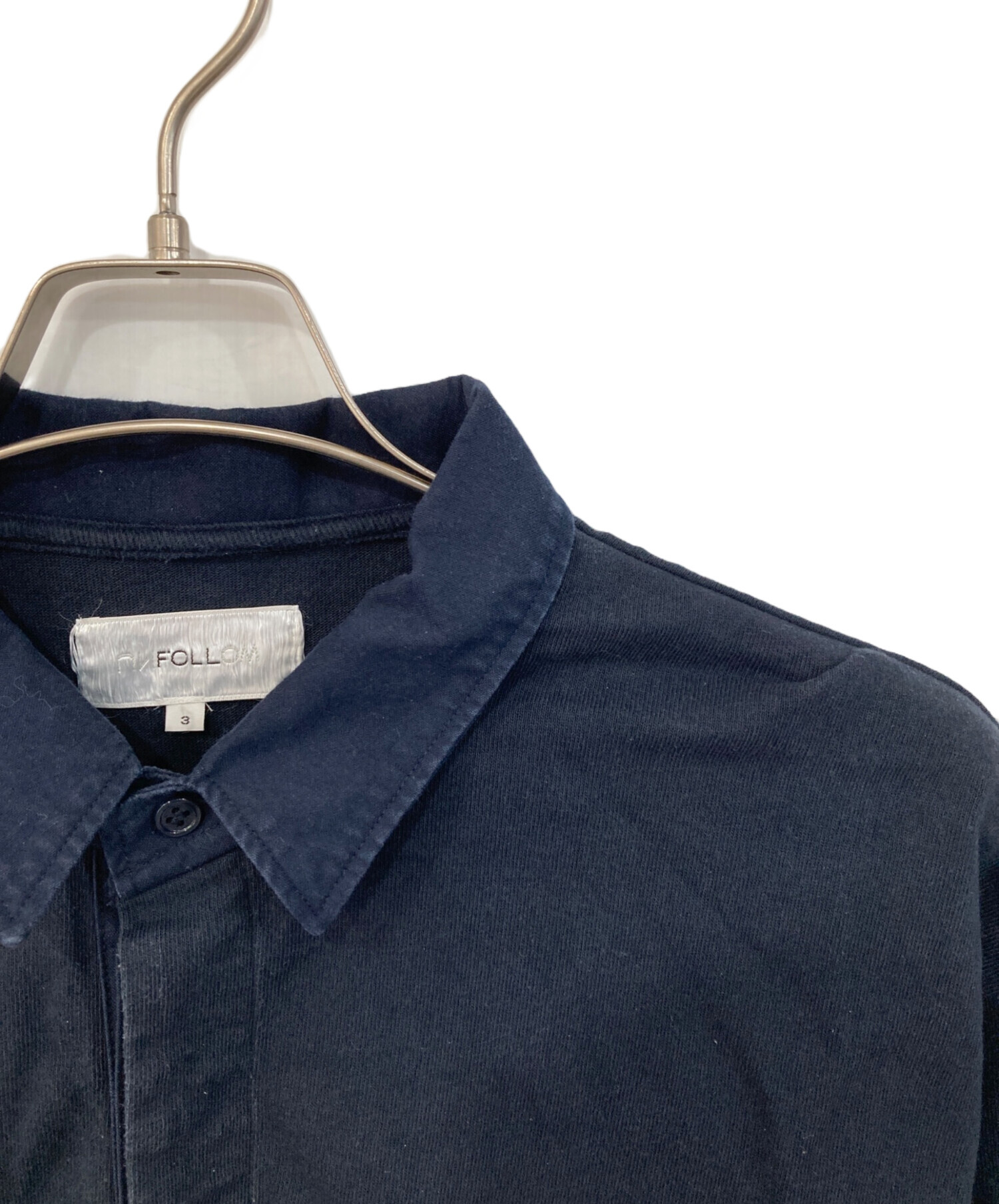 中古・古着通販】FOLL (フォル) dry cotton rugby shirt ネイビー