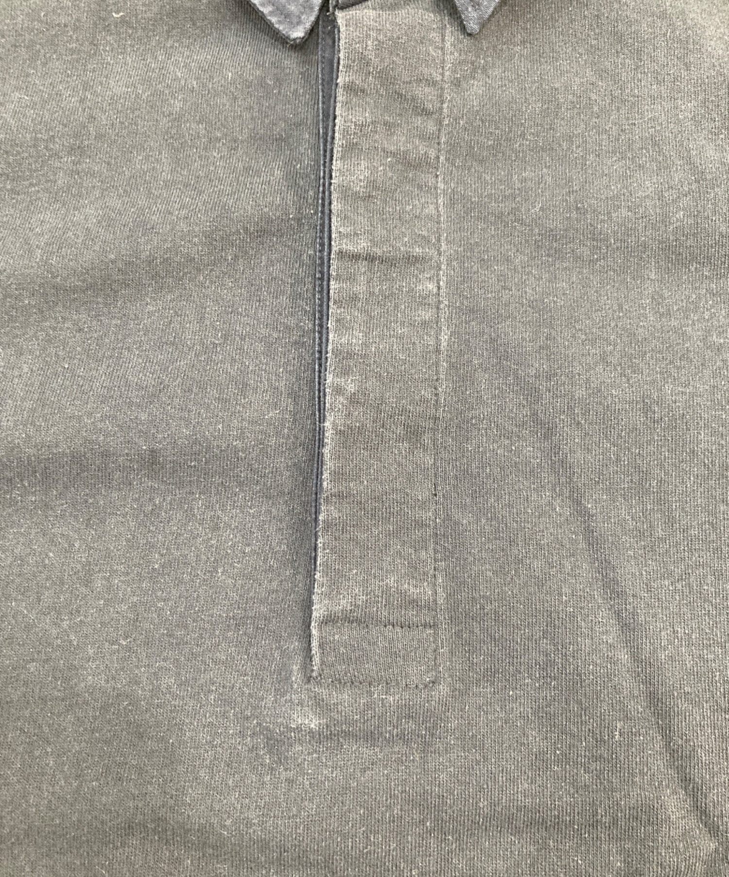 中古・古着通販】FOLL (フォル) dry cotton rugby shirt ネイビー 