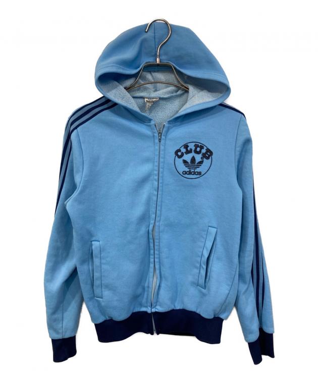 adidas アディダス　パーカー　　水色 中古・古着通販】adidas (アディダス) ジップパーカー スカイブルー