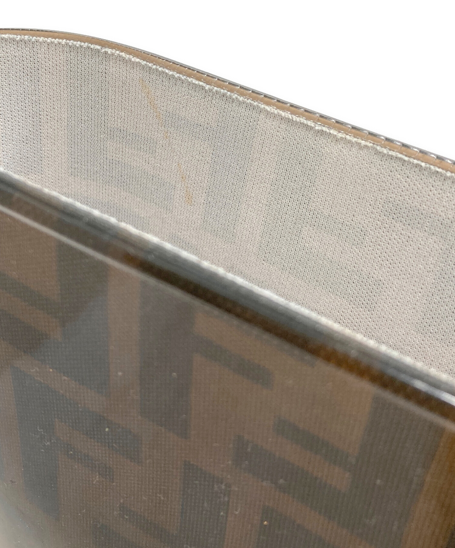 中古・古着通販】FENDI (フェンディ) ズッカ柄レインブーツ ブラウン
