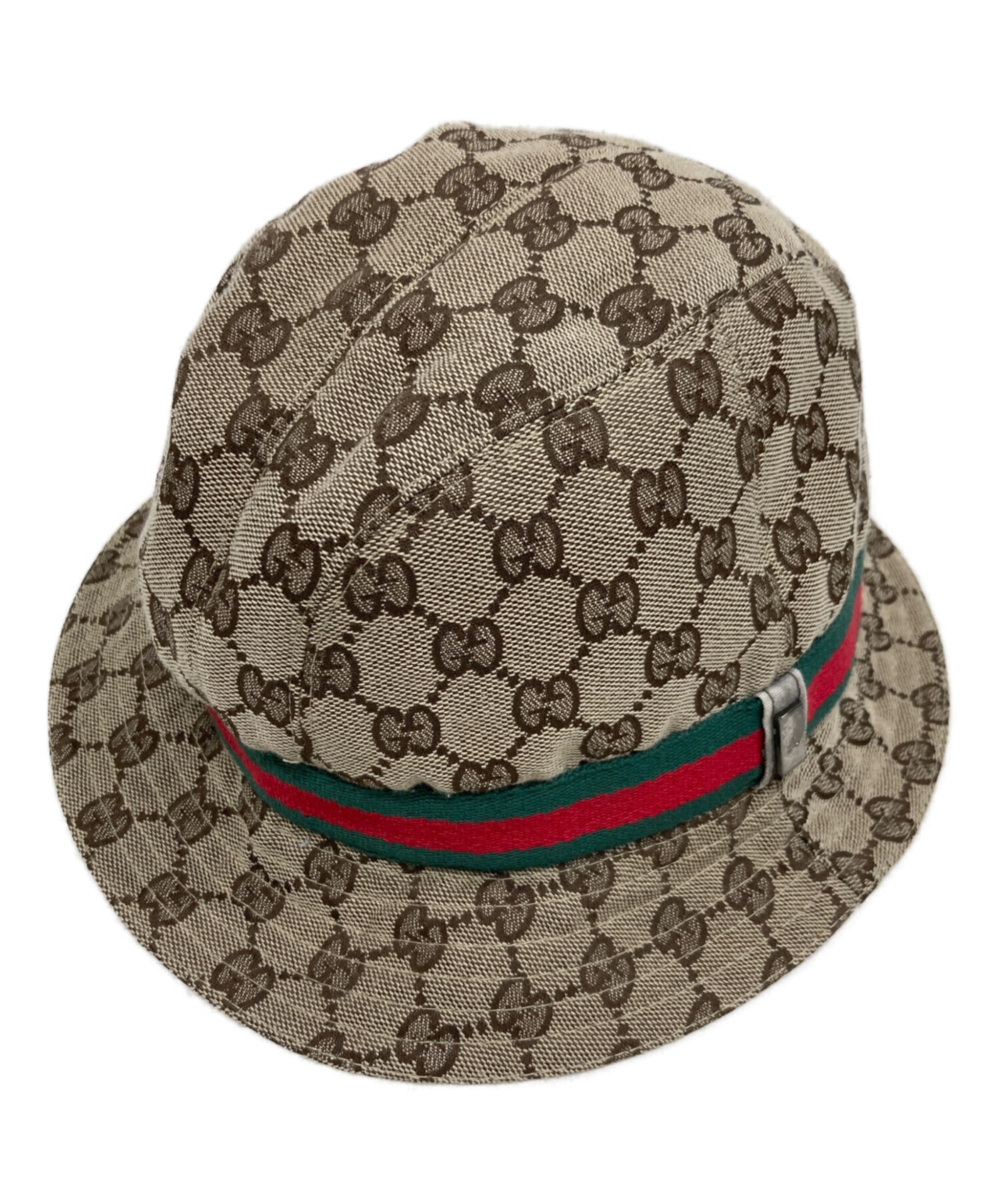 中古・古着通販】GUCCI (グッチ) GGキャンバスバケットハット ベージュ