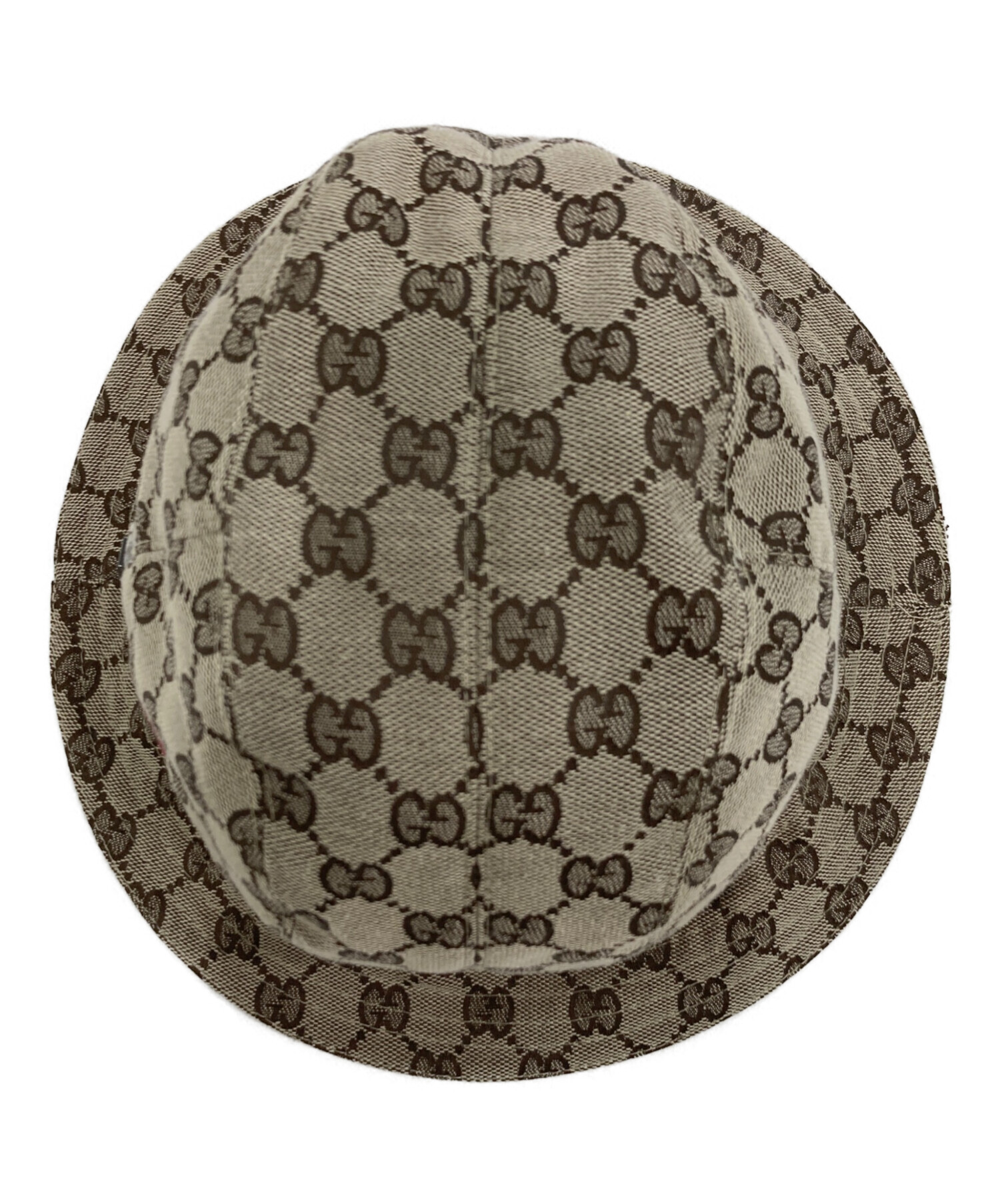 中古・古着通販】GUCCI (グッチ) GGキャンバスバケットハット ベージュ