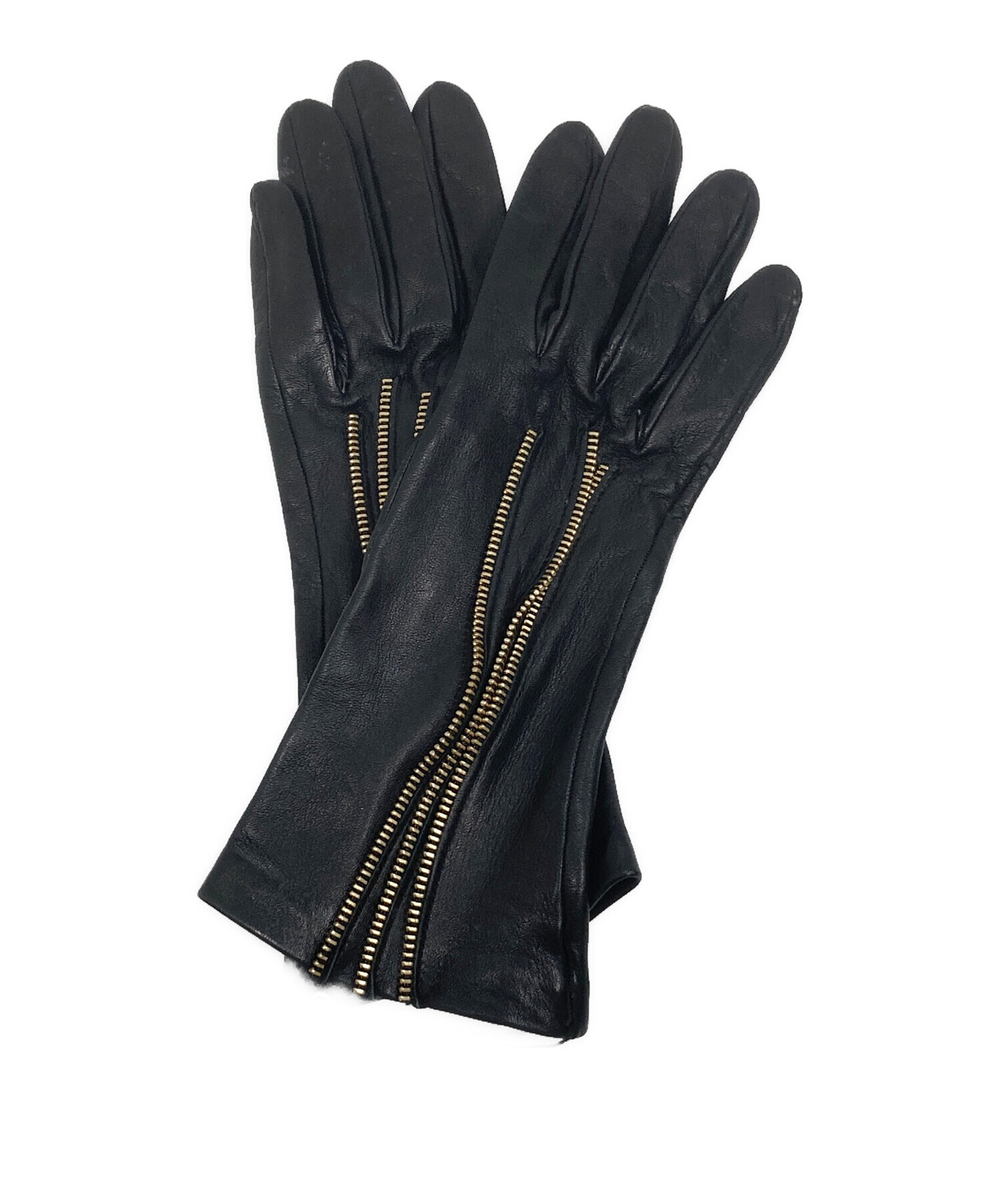 【Christian Dior】ディオール　手袋　グローブ　黒　ブラック　新品 中古・古着通販】Christian Dior (クリスチャン ディオール) レザー