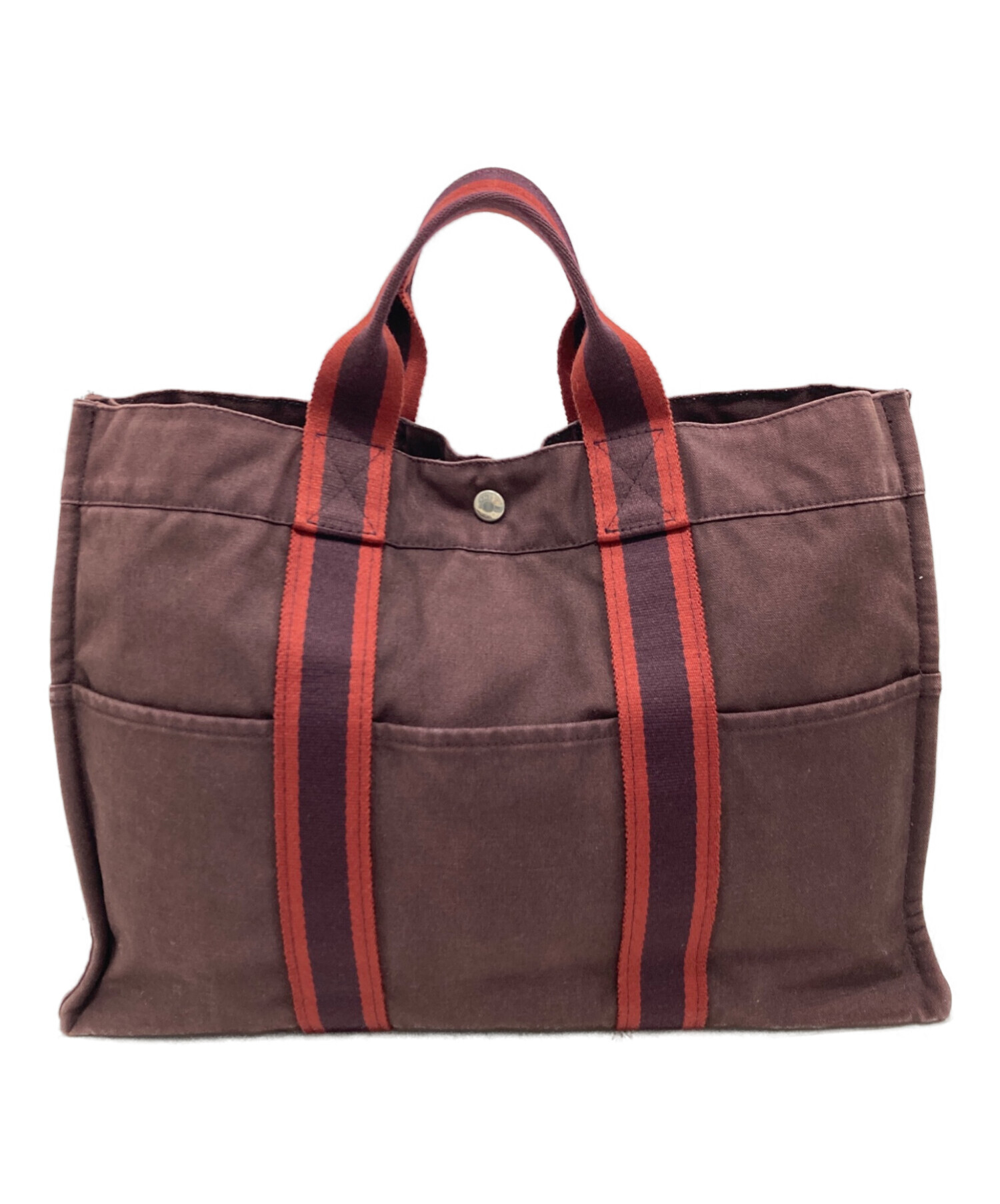 美品エルメス　HERMES フールトゥ MM 中古・古着通販】HERMES (エルメス) フールトゥMMトートバッグ レッド