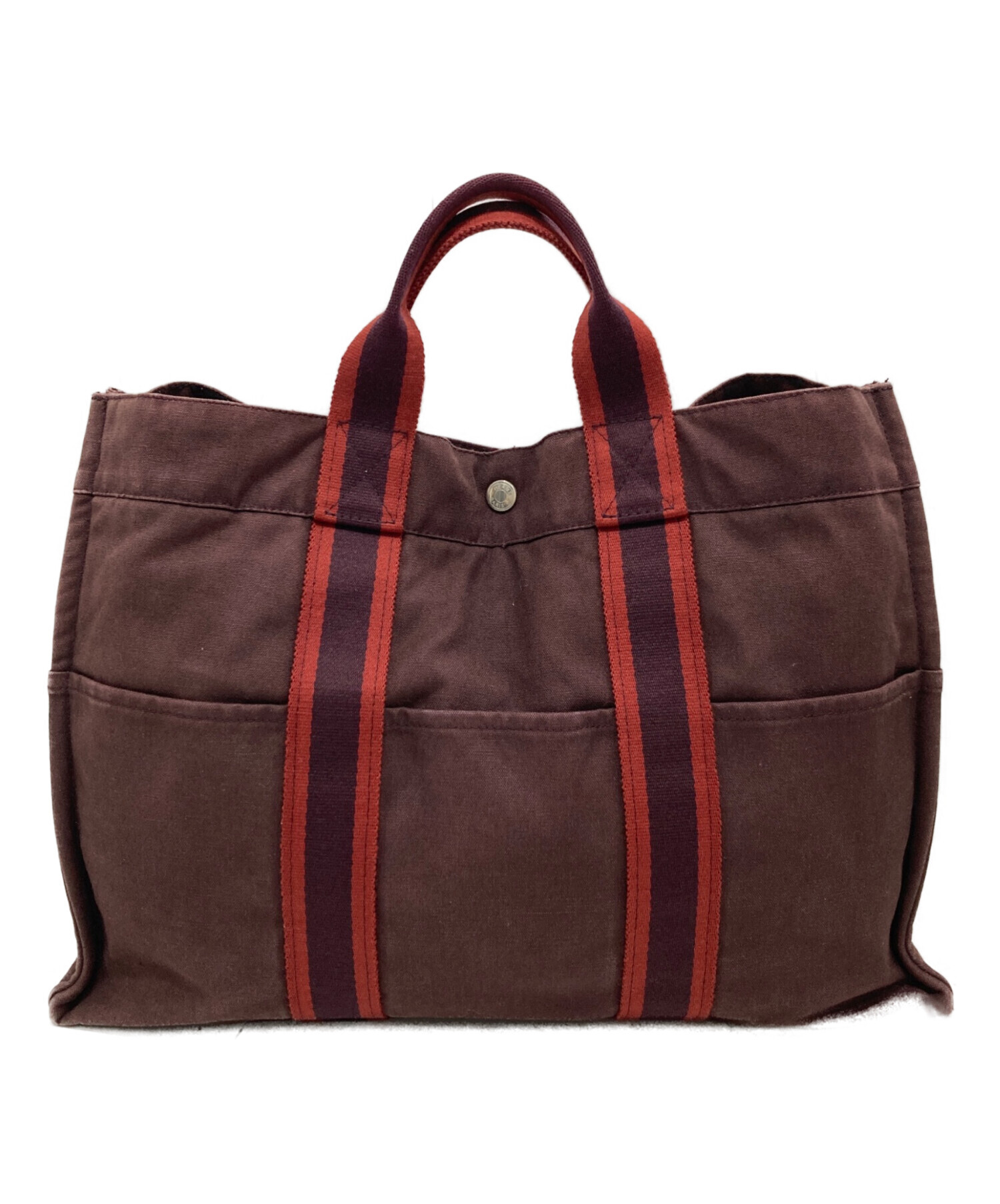 中古・古着通販】HERMES (エルメス) フールトゥMMトートバッグ レッド
