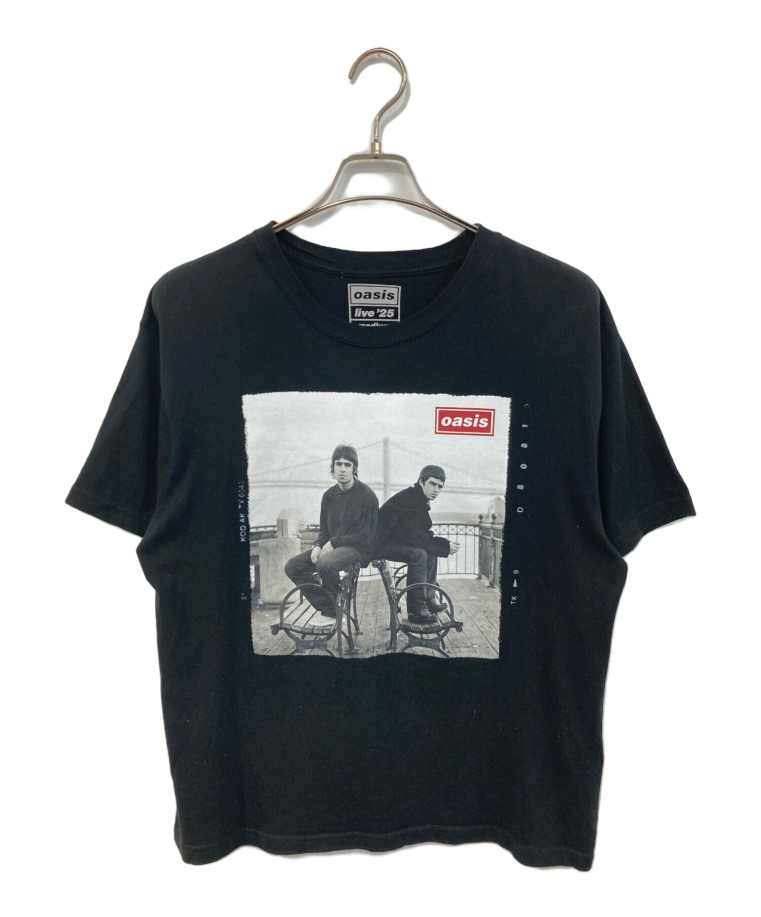 中古・古着通販】oasis (オアシス) プリントTシャツ ブラック サイズ