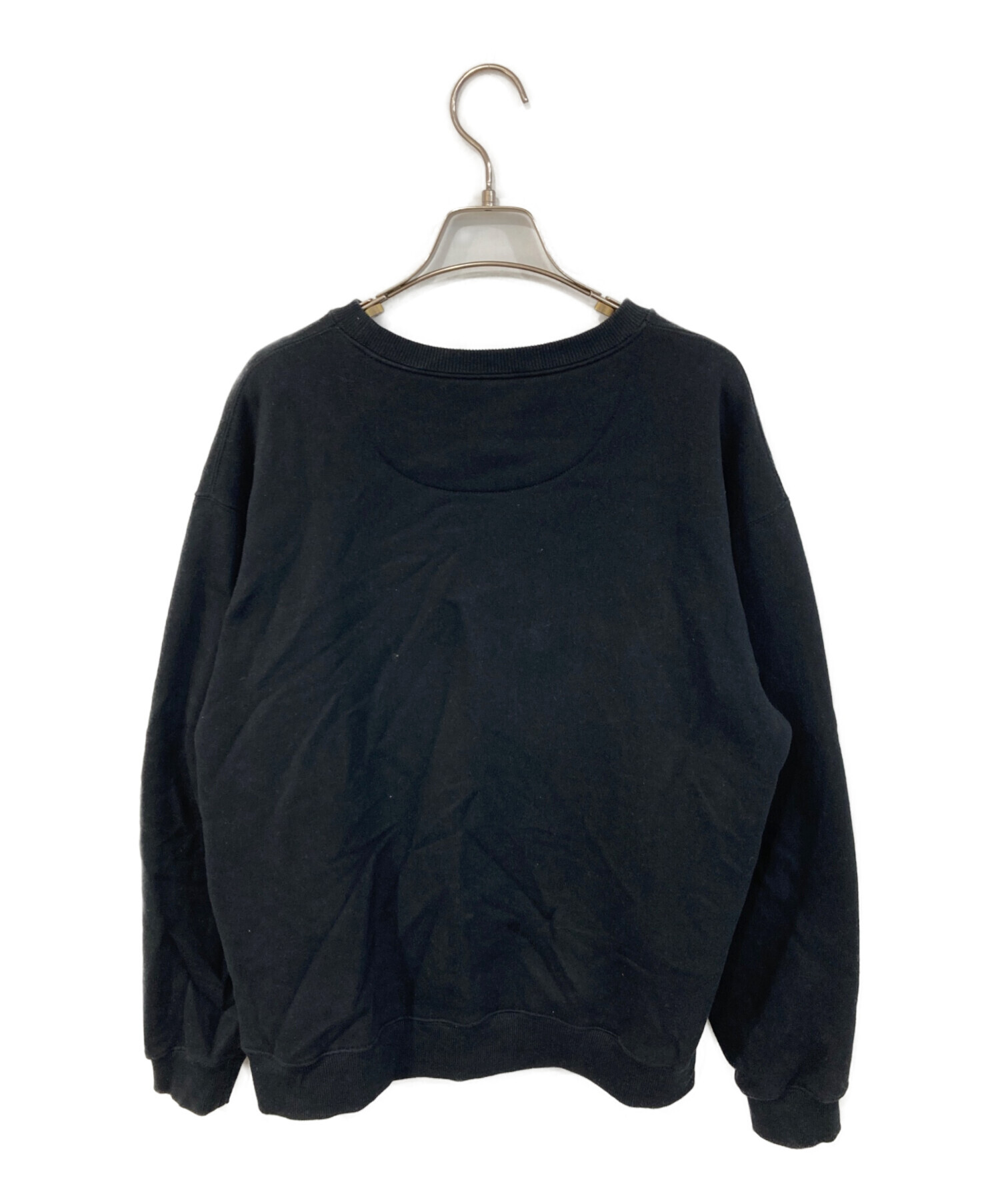 中古・古着通販】oasis (オアシス) プリントスウェット ブラック