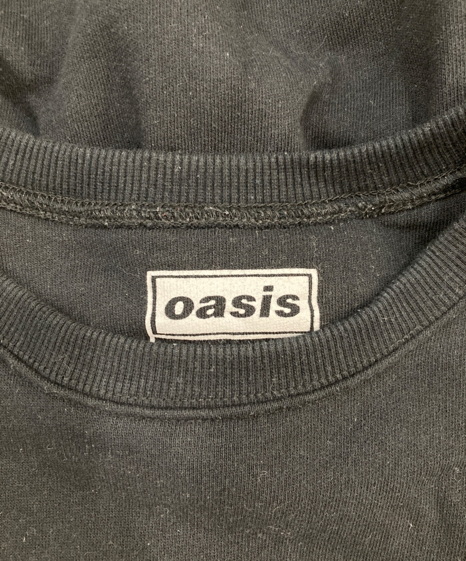 中古・古着通販】oasis (オアシス) プリントスウェット ブラック