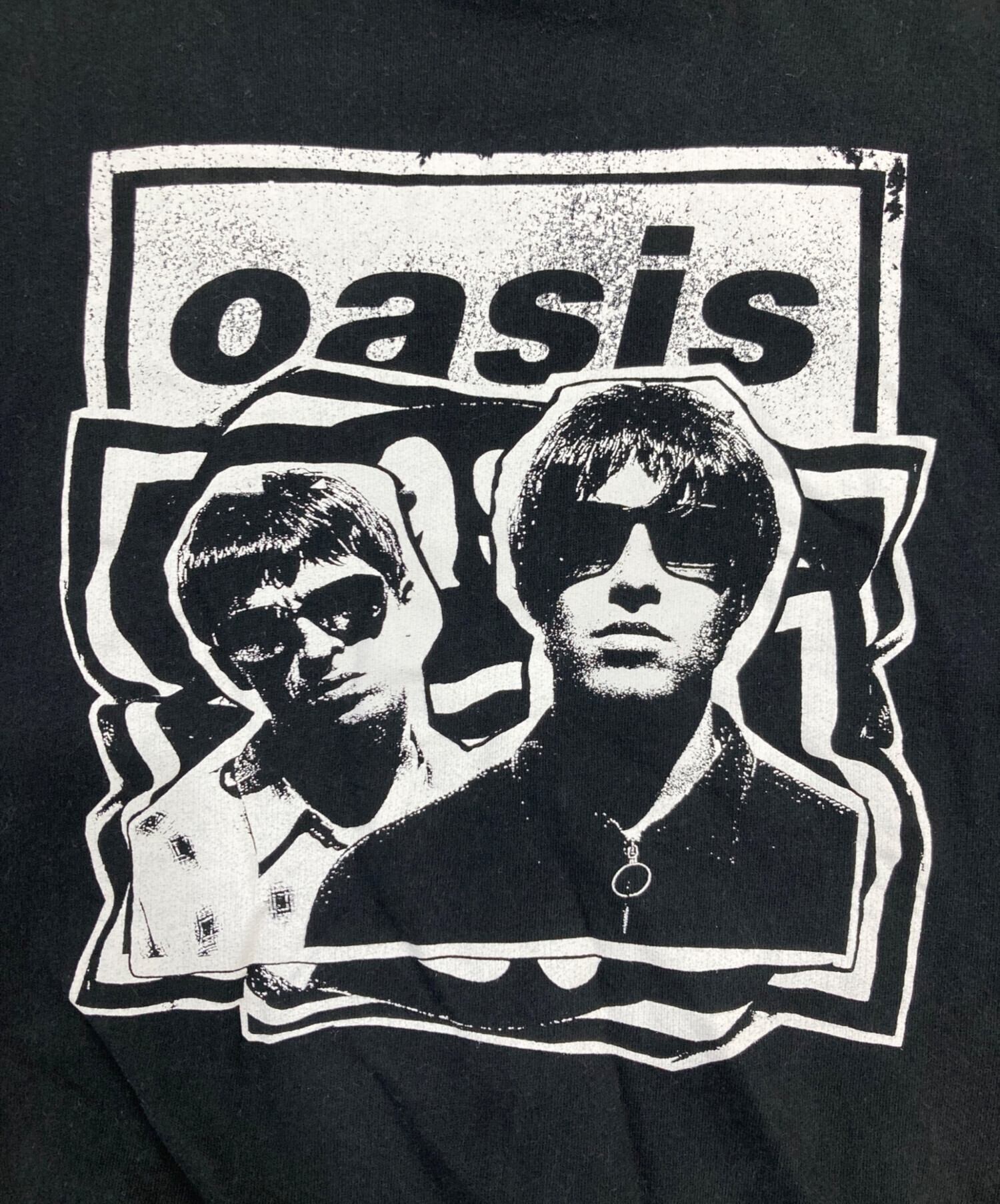 中古・古着通販】oasis (オアシス) プリントスウェット ブラック