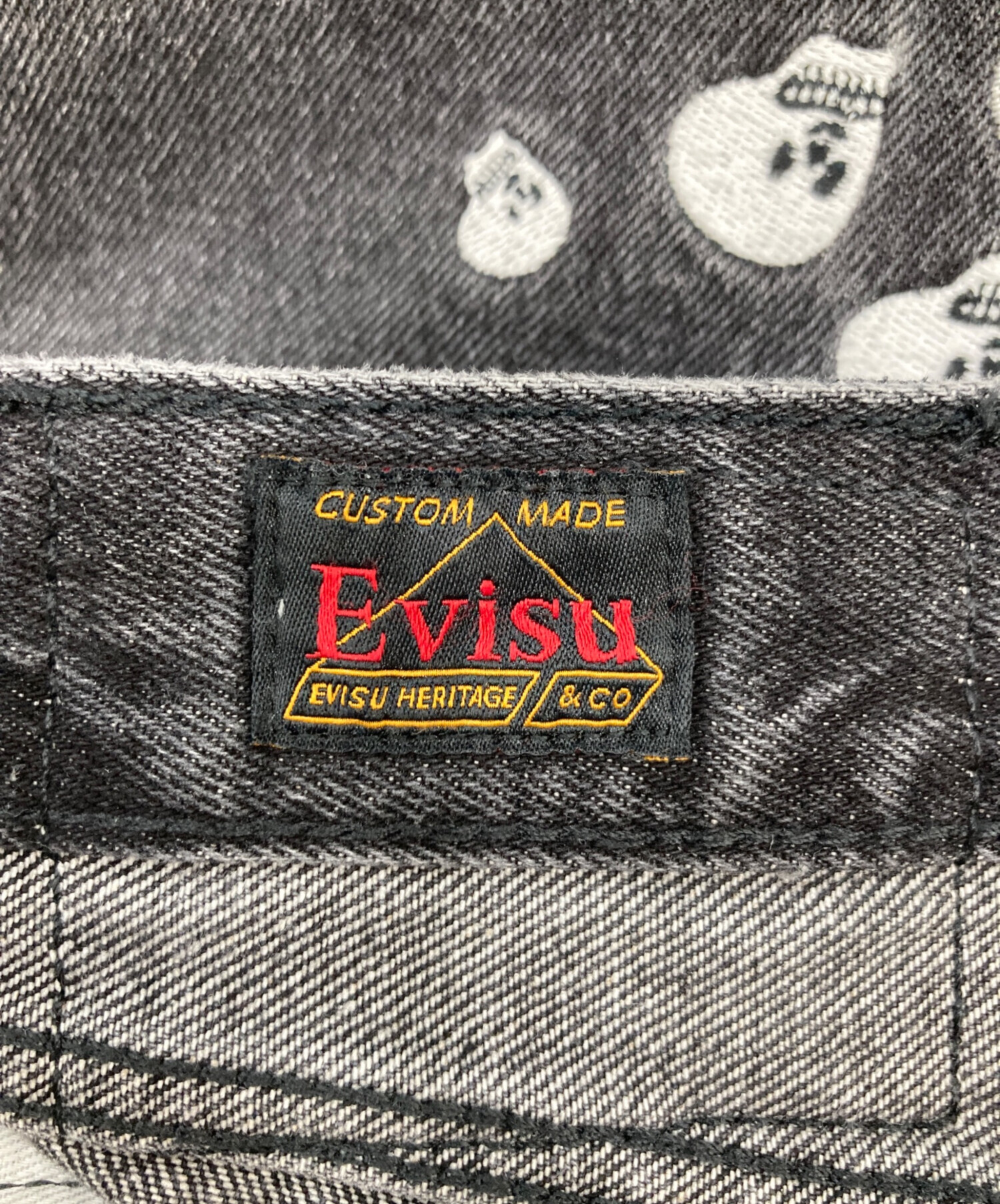中古・古着通販】EVISU (エヴィス) Skull Embroidery Daicock Baggy