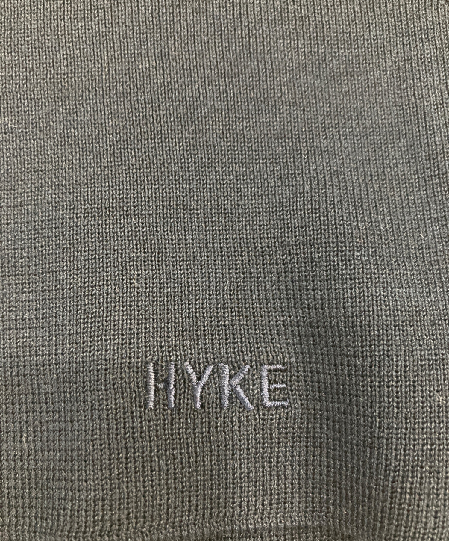 中古・古着通販】HYKE (ハイク) CROPPED TOP SWEATER ネイビー サイズ