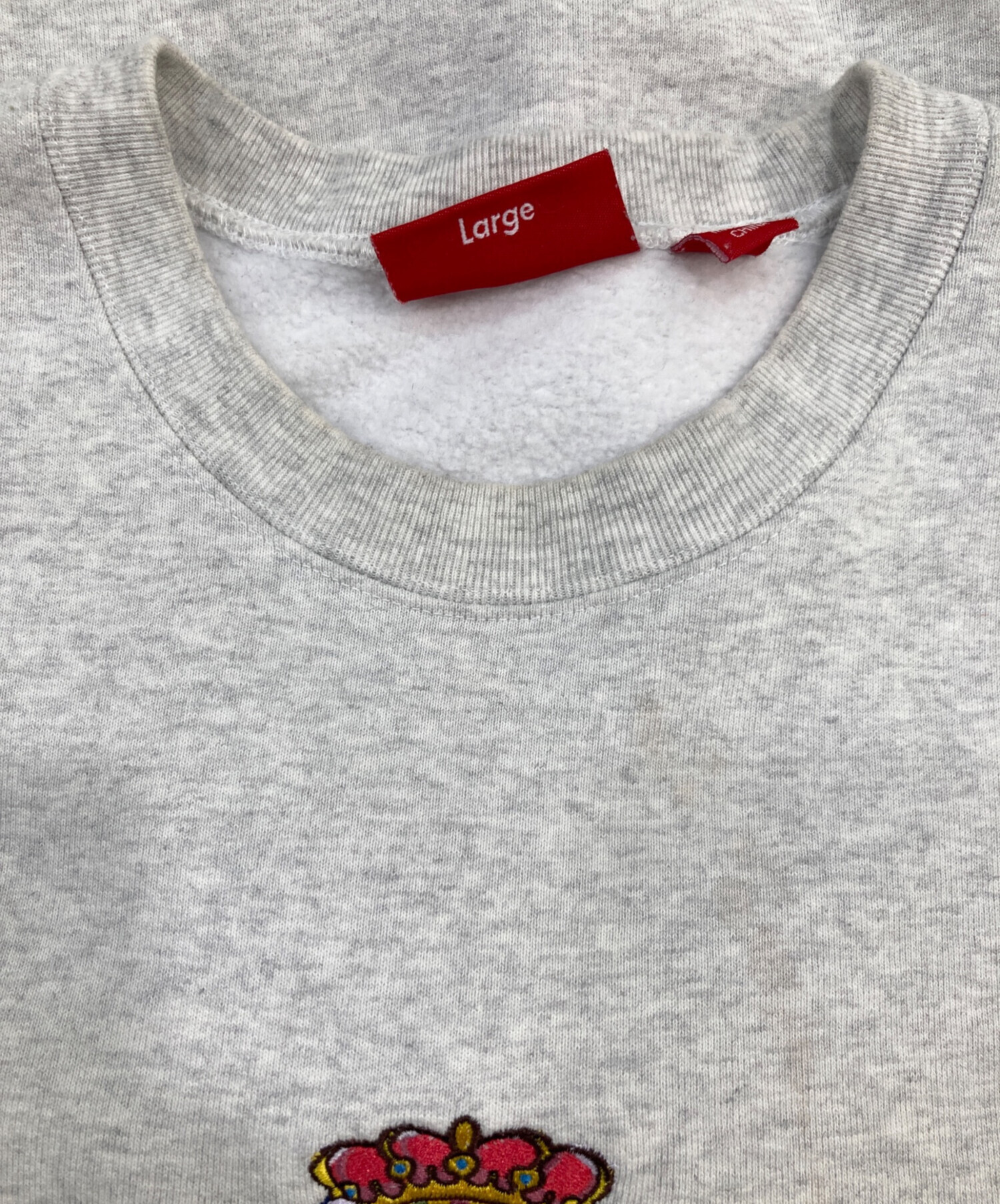 中古・古着通販】SUPREME (シュプリーム) Crest Crewneck グレー 