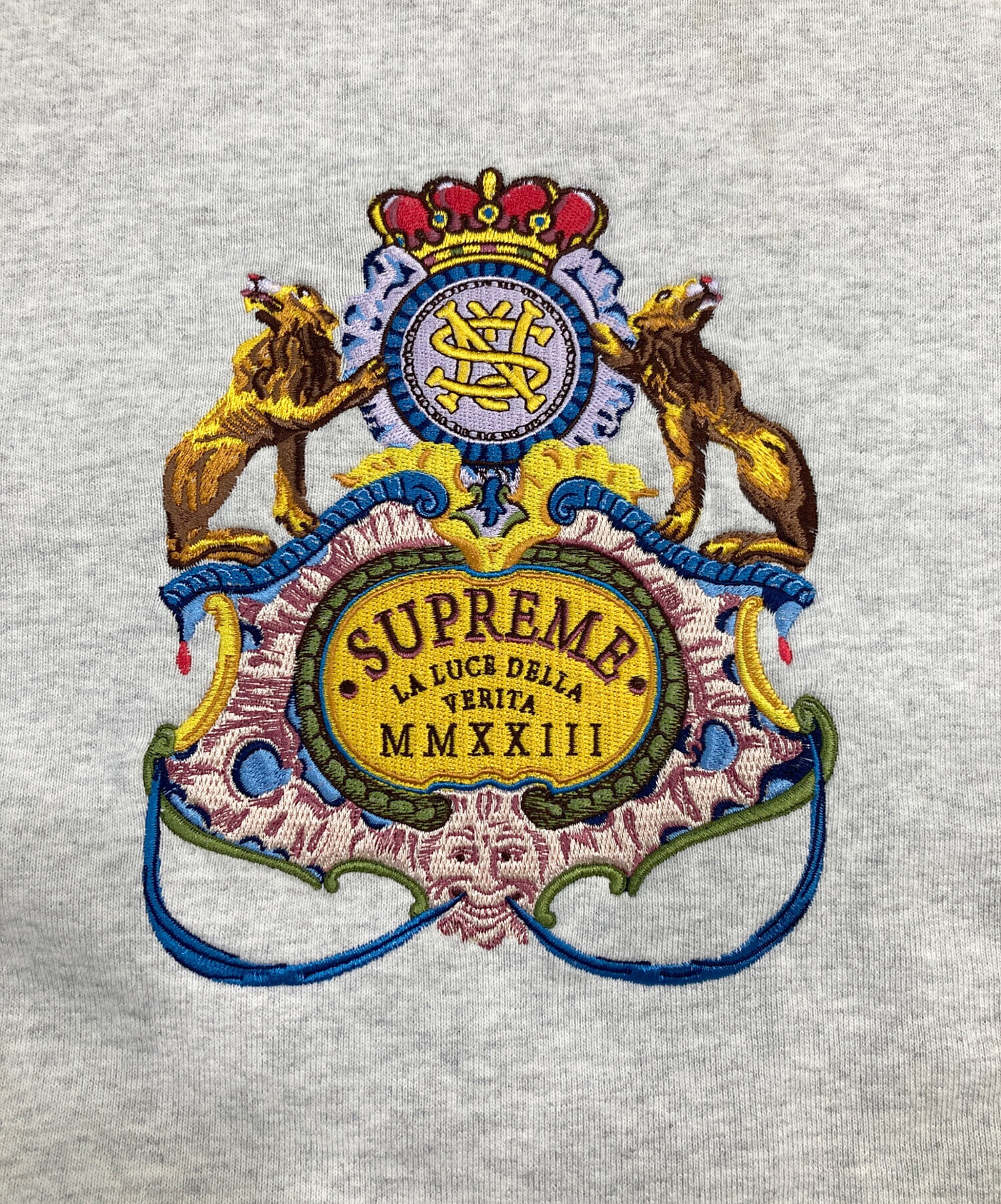 タ*マ様 supreme crest crew neck yellow S 即完 中古・古着通販】SUPREME (シュプリーム) Crest Crewneck グレー