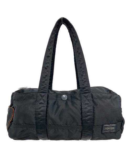 【美品】PORTER ブラック タンカーダッフルバッグ美品 中古・古着通販】PORTER (ポーター) TANKER DUFFLE BAG/タンカー
