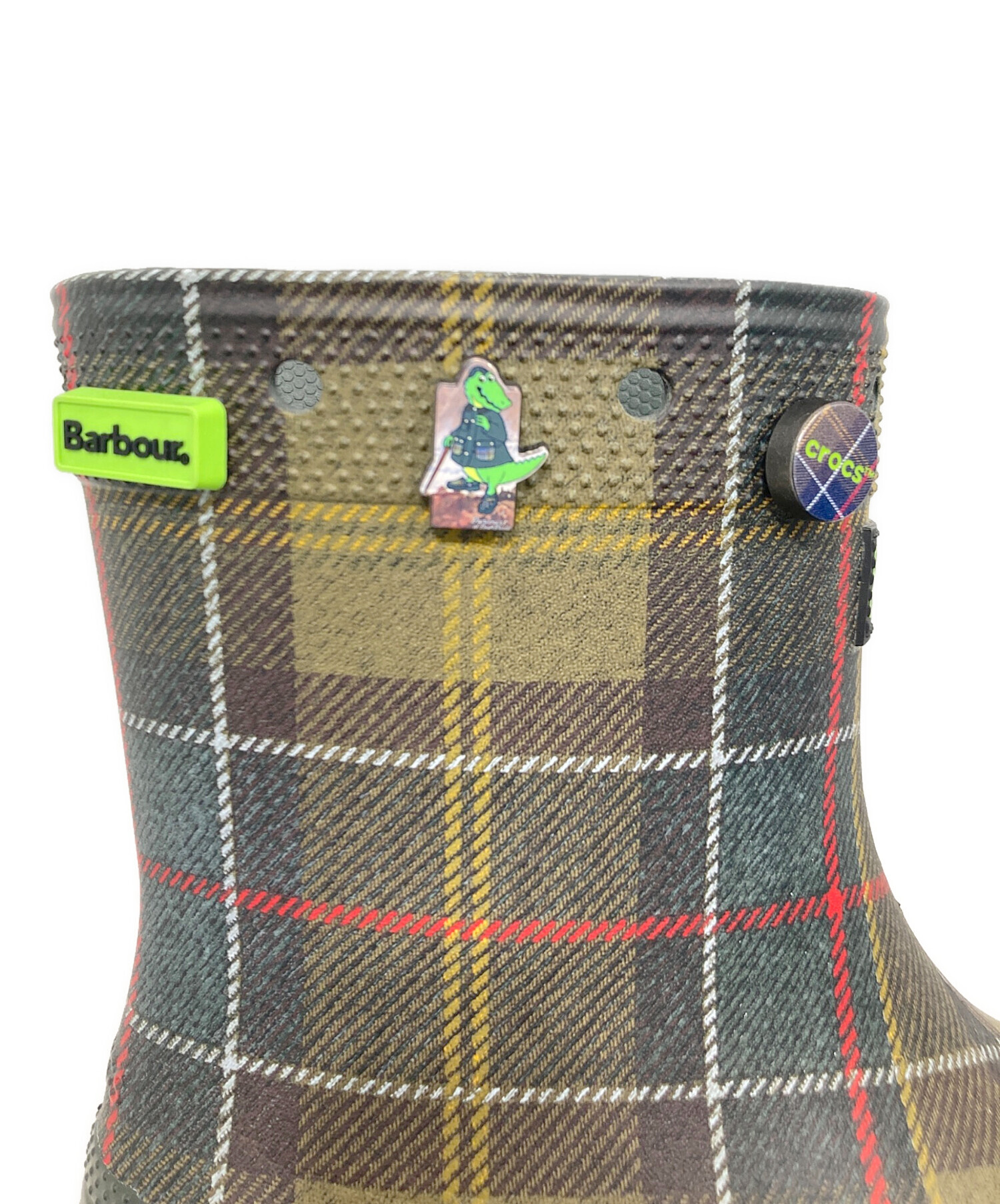新品Barbour x Crocs タータンチェック ウェリントンブーツ　38 中古・古着通販】Barbour (バブアー) crocs (クロックス) Wellington