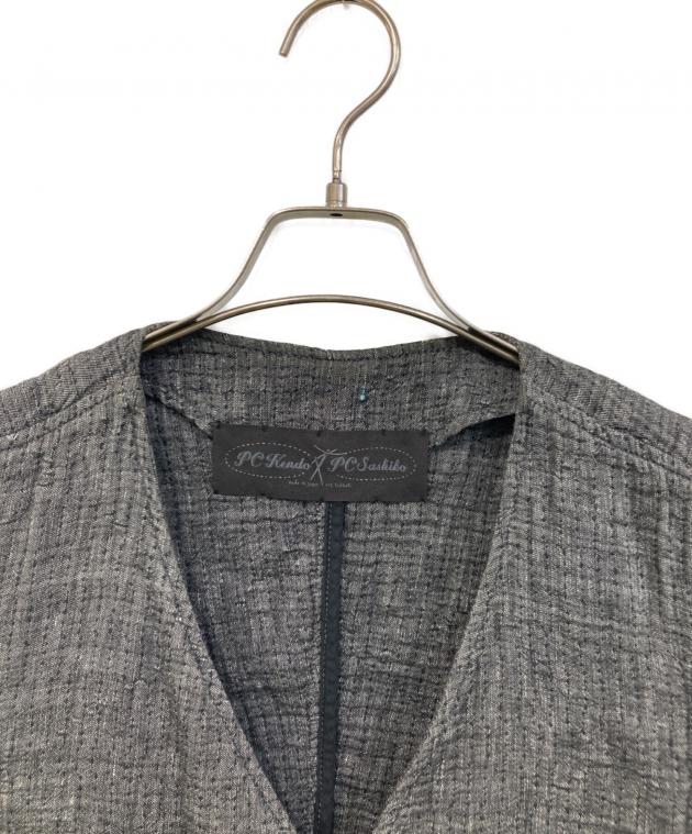 Porter Classic SASHIKO VEST グレー 中古・古着通販】Porter Classic (ポータークラシック) SASHIKO LINEN