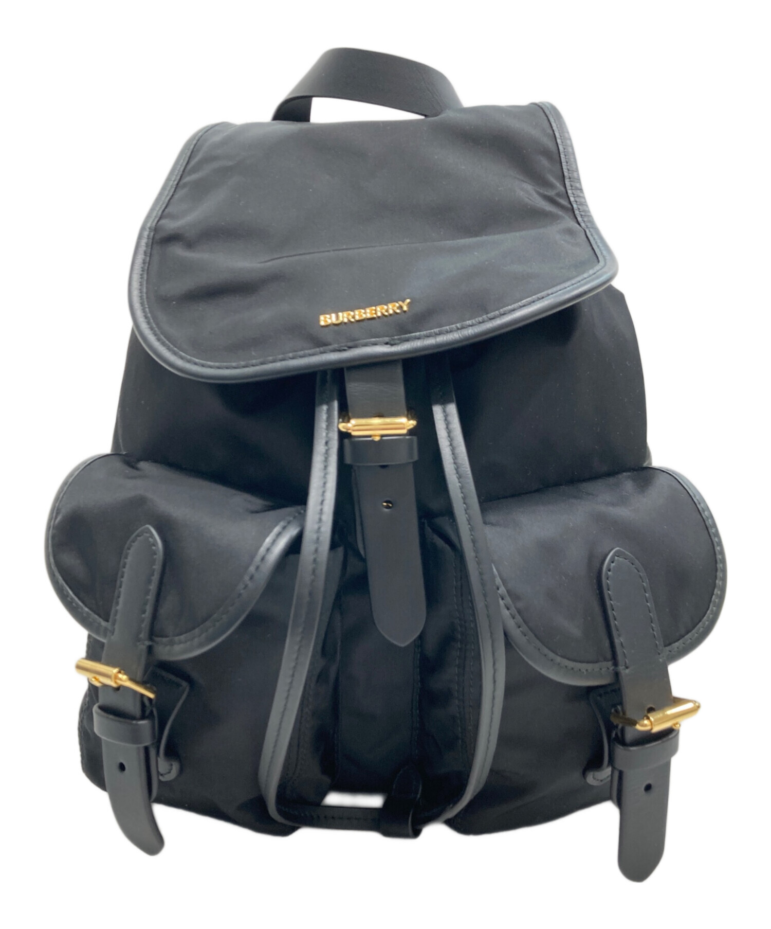 バーバリーburberry ヴィンテージ ネイビー　リュック巾着型 ★★★美品 中古・古着通販】BURBERRY (バーバリー) ENFIELD ナイロン バック
