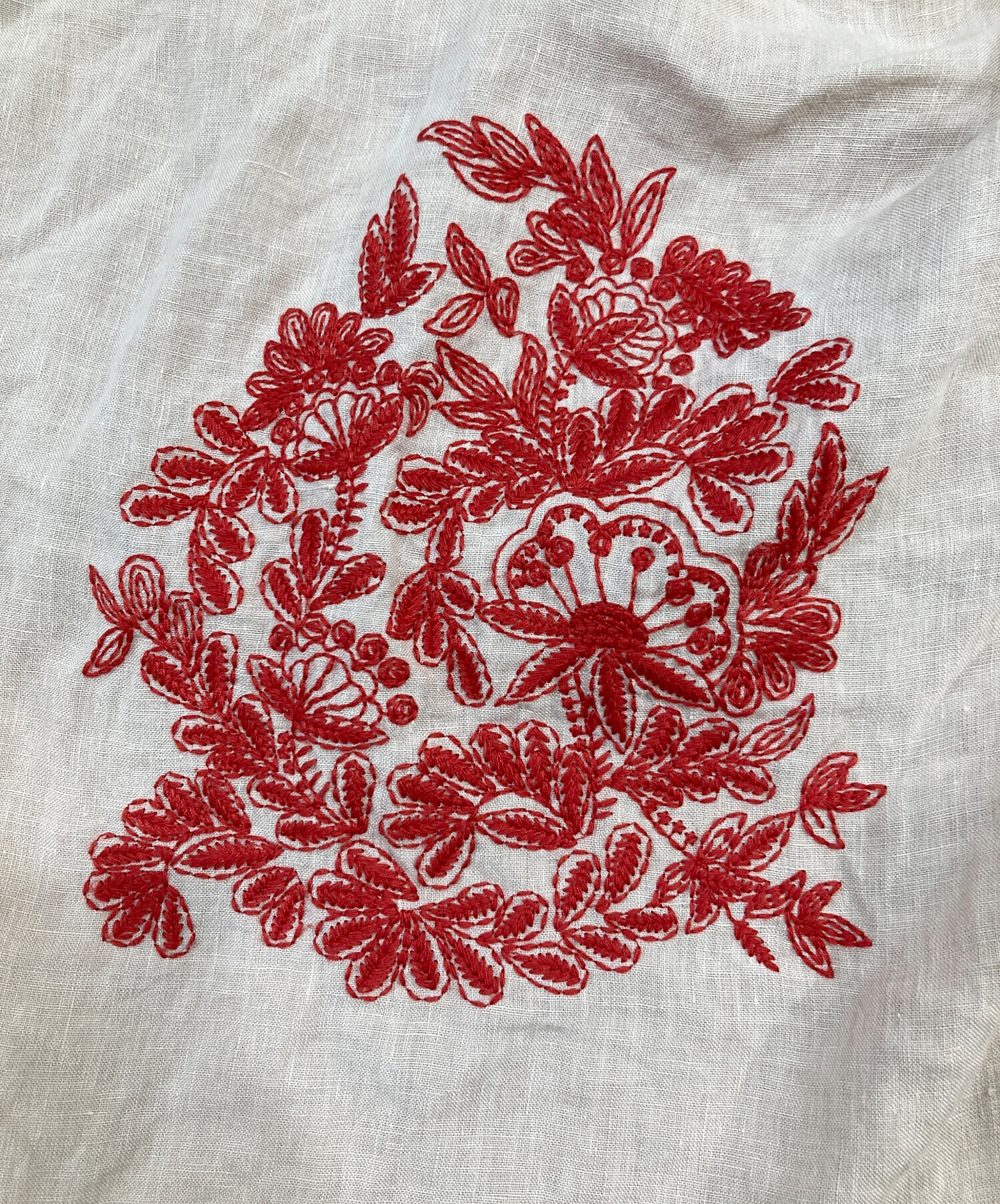 中古・古着通販】BEARDSLEY (ビアズリー) サークル刺繍ニット ベージュ