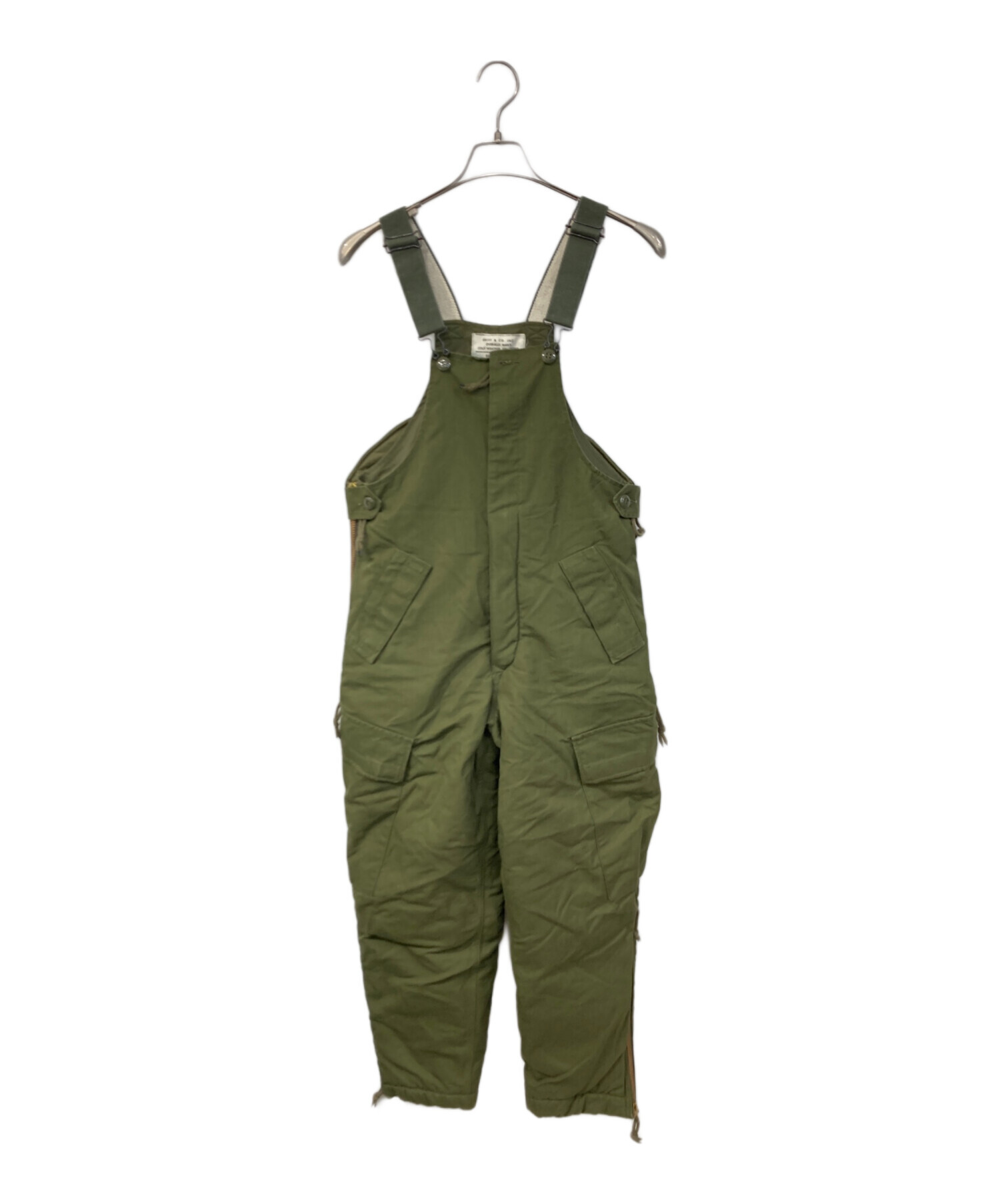中古・古着通販】MILITARY (ミリタリー) オーバーオール グリーン