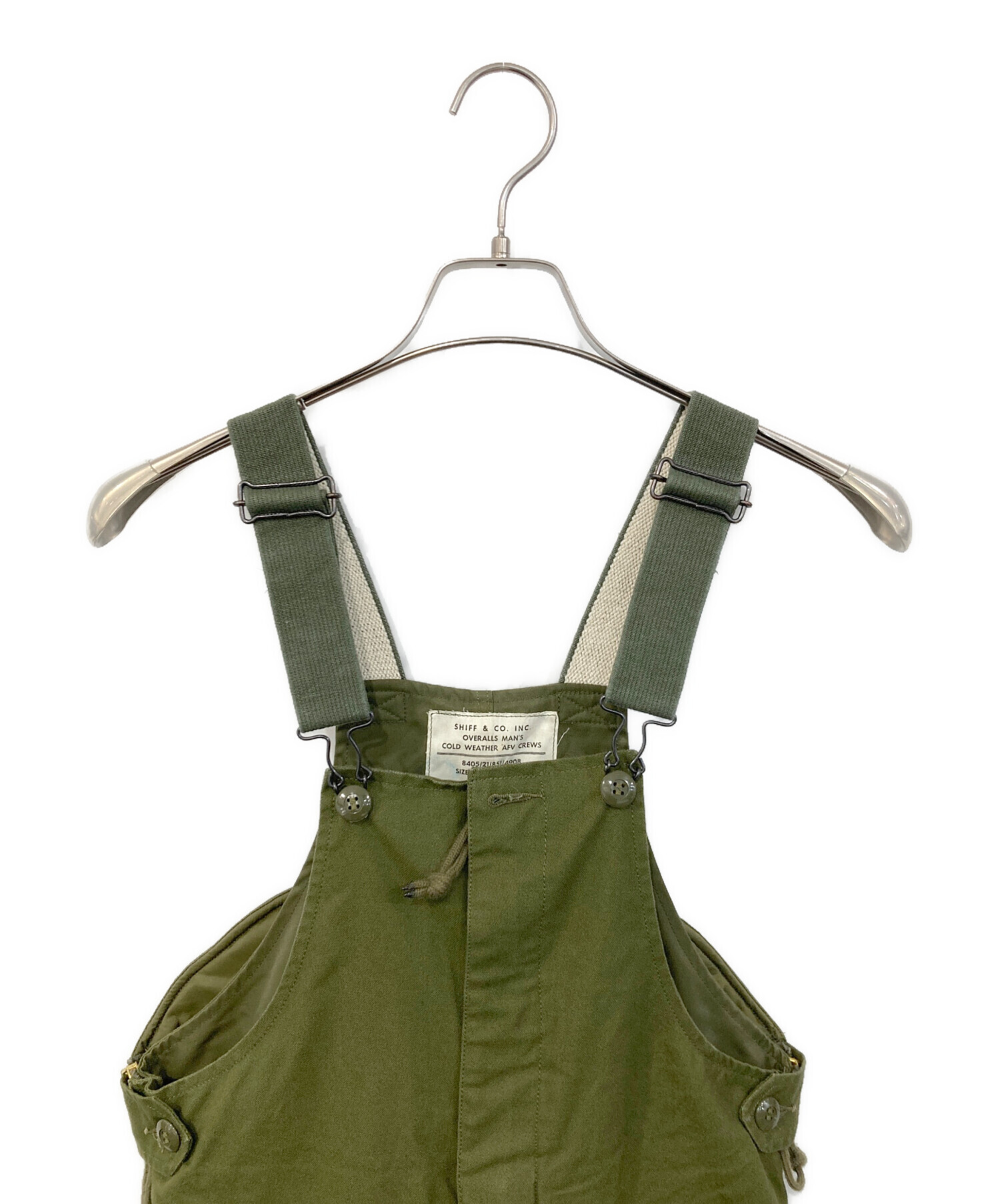 中古・古着通販】MILITARY (ミリタリー) オーバーオール グリーン
