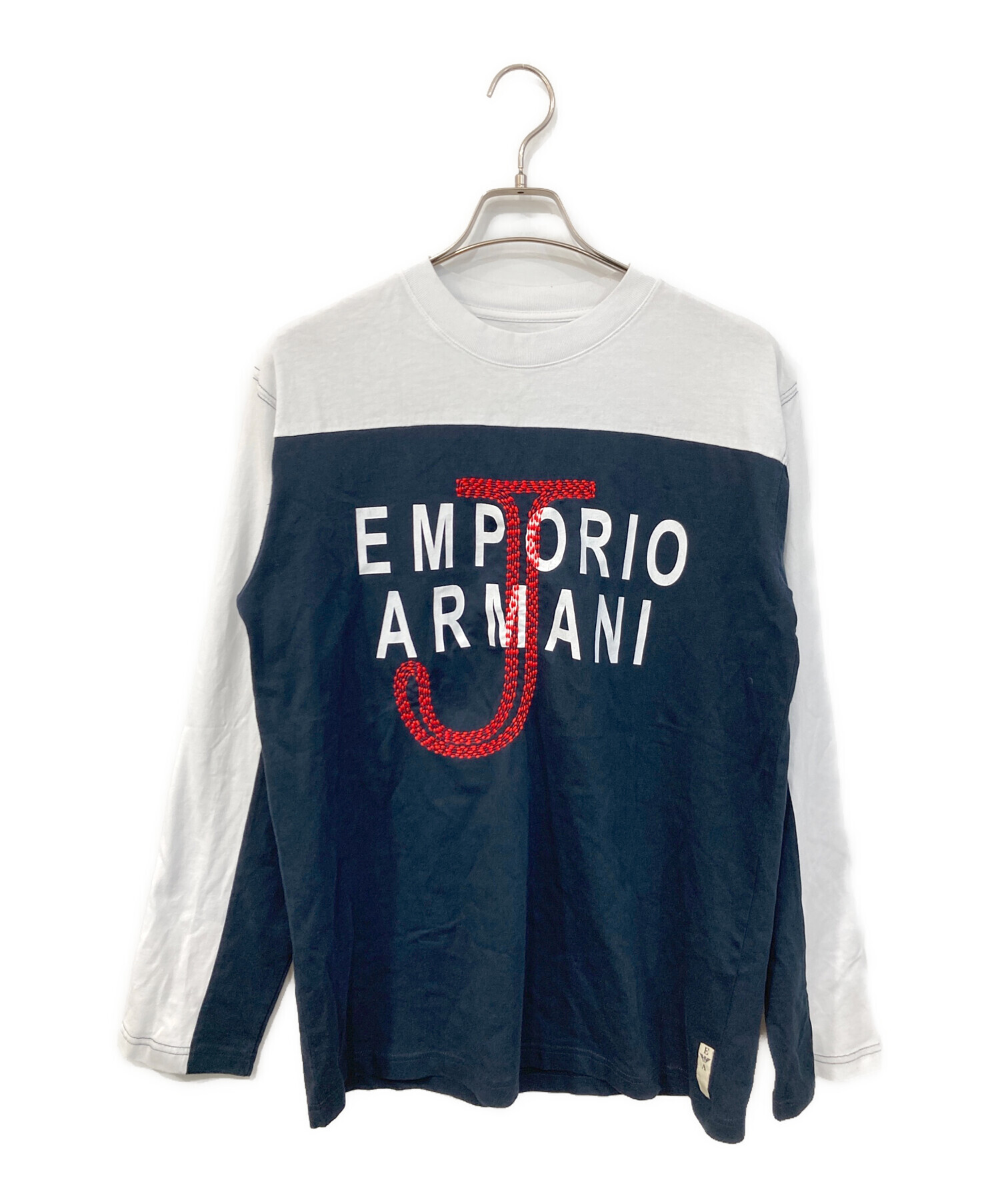 古着 Emporio Armani エンポリオアルマーニ 長袖 パーカー XS ホワイト