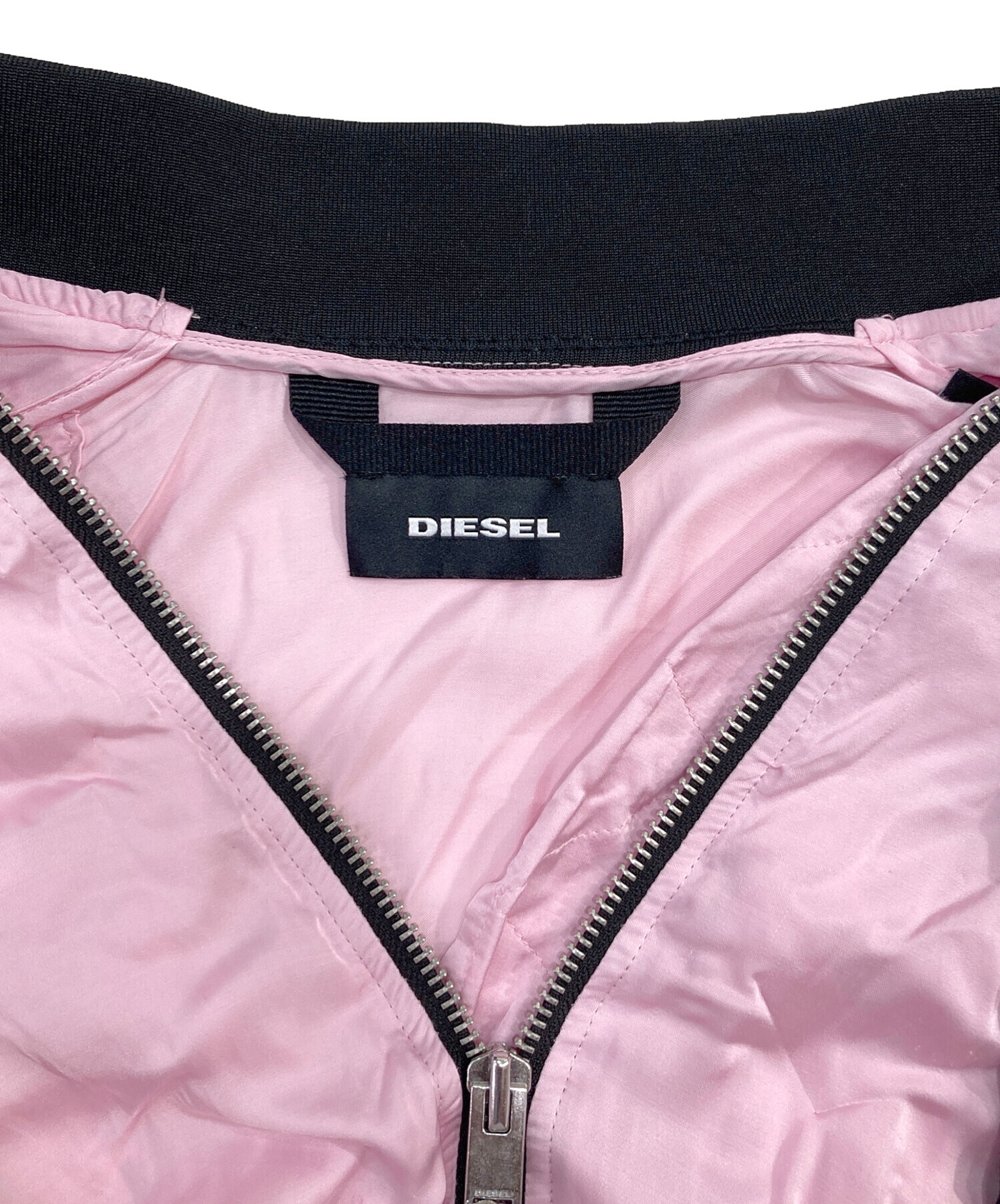 お値下げ最後！DIESELピンクベージュブルゾンXS 中古・古着通販】DIESEL (ディーゼル) ジップアップブルゾン ピンク