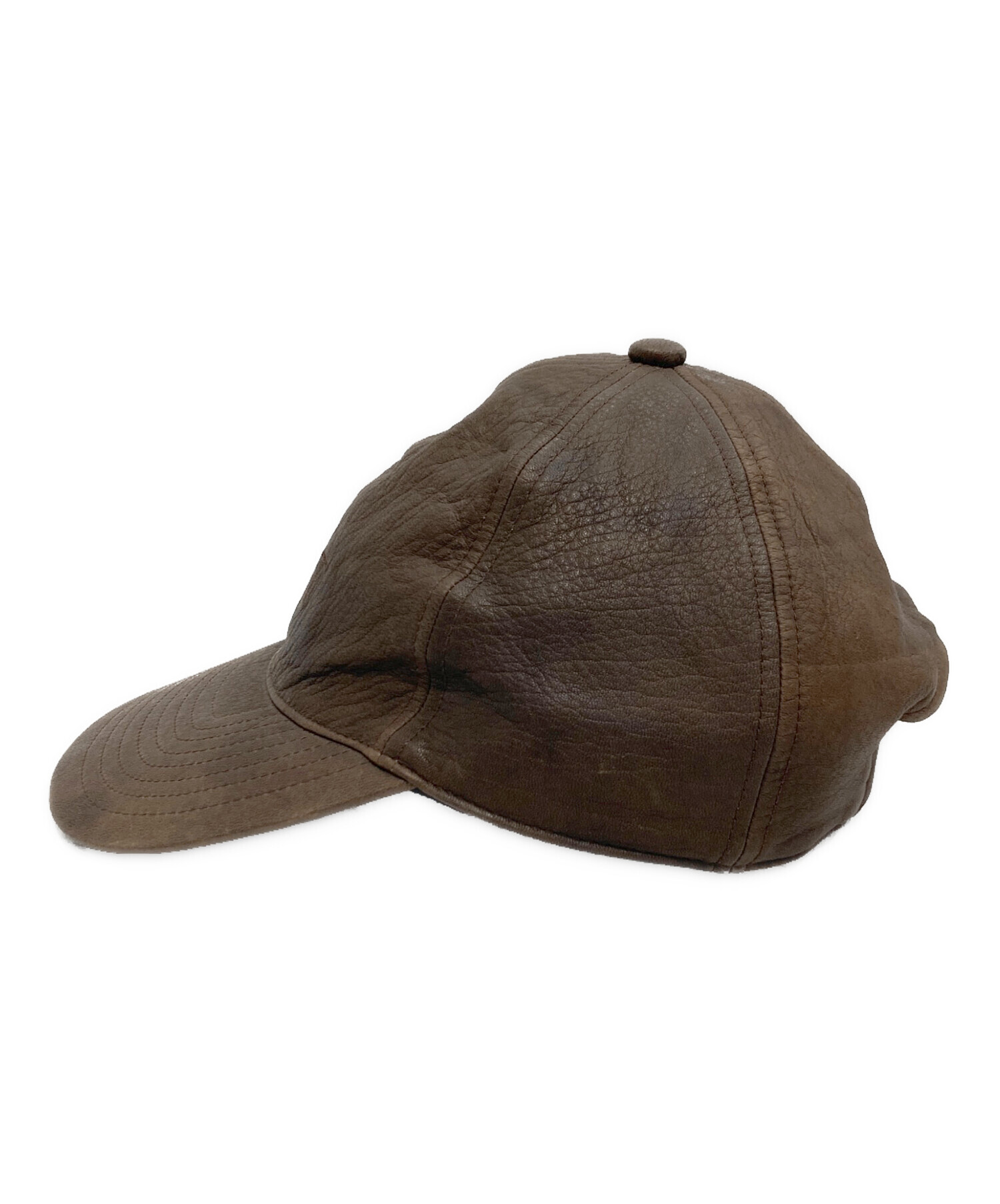 中古・古着通販】NEAT (ニート) レザーキャップ ブラウン｜ブランド