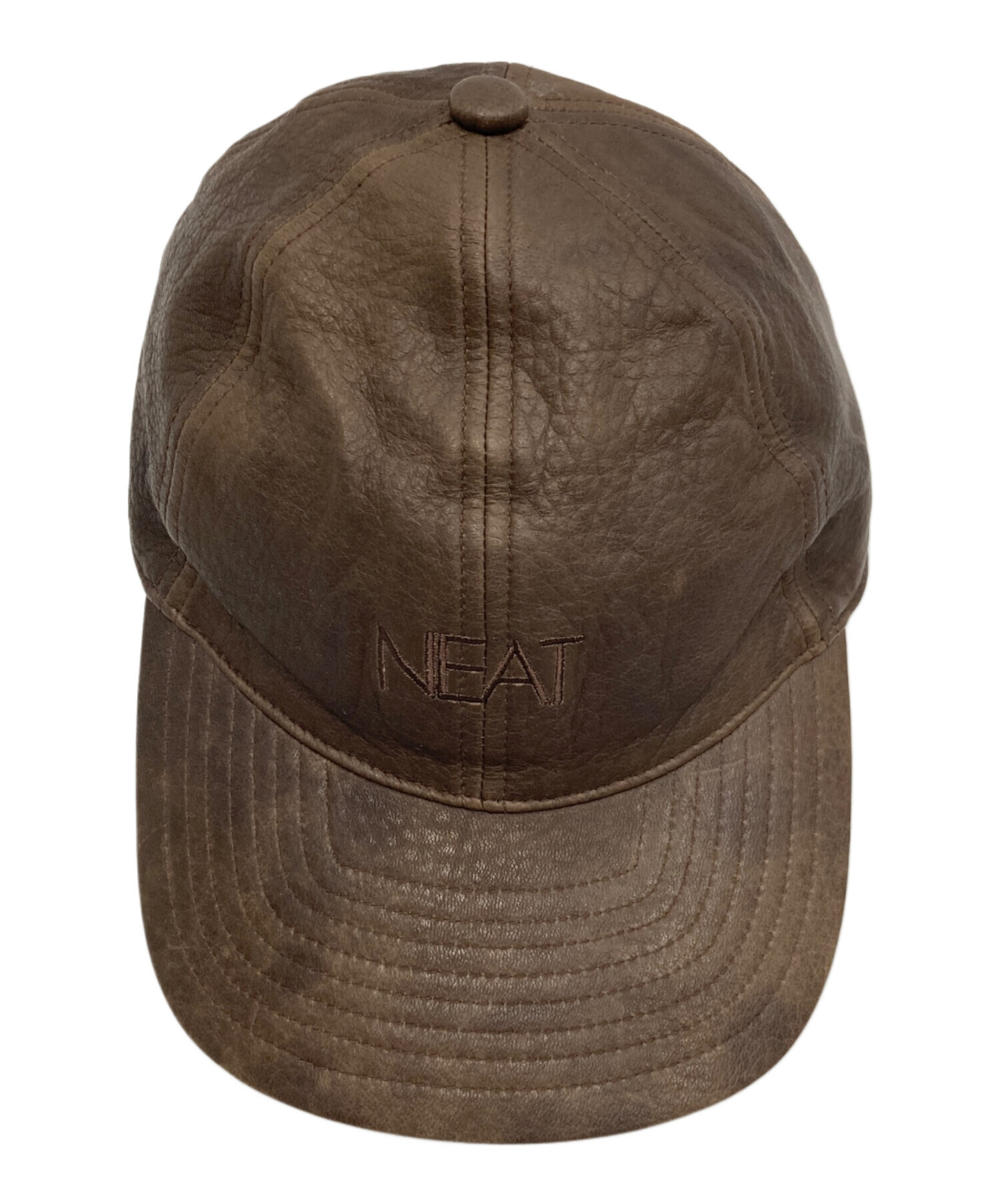 中古・古着通販】NEAT (ニート) レザーキャップ ブラウン｜ブランド