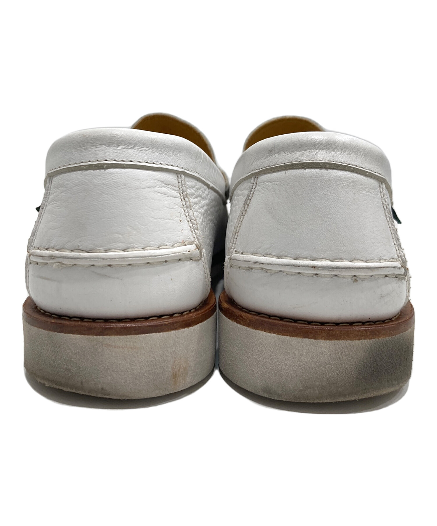 中古・古着通販】PARABOOT (パラブーツ) レザースリッポン ホワイト
