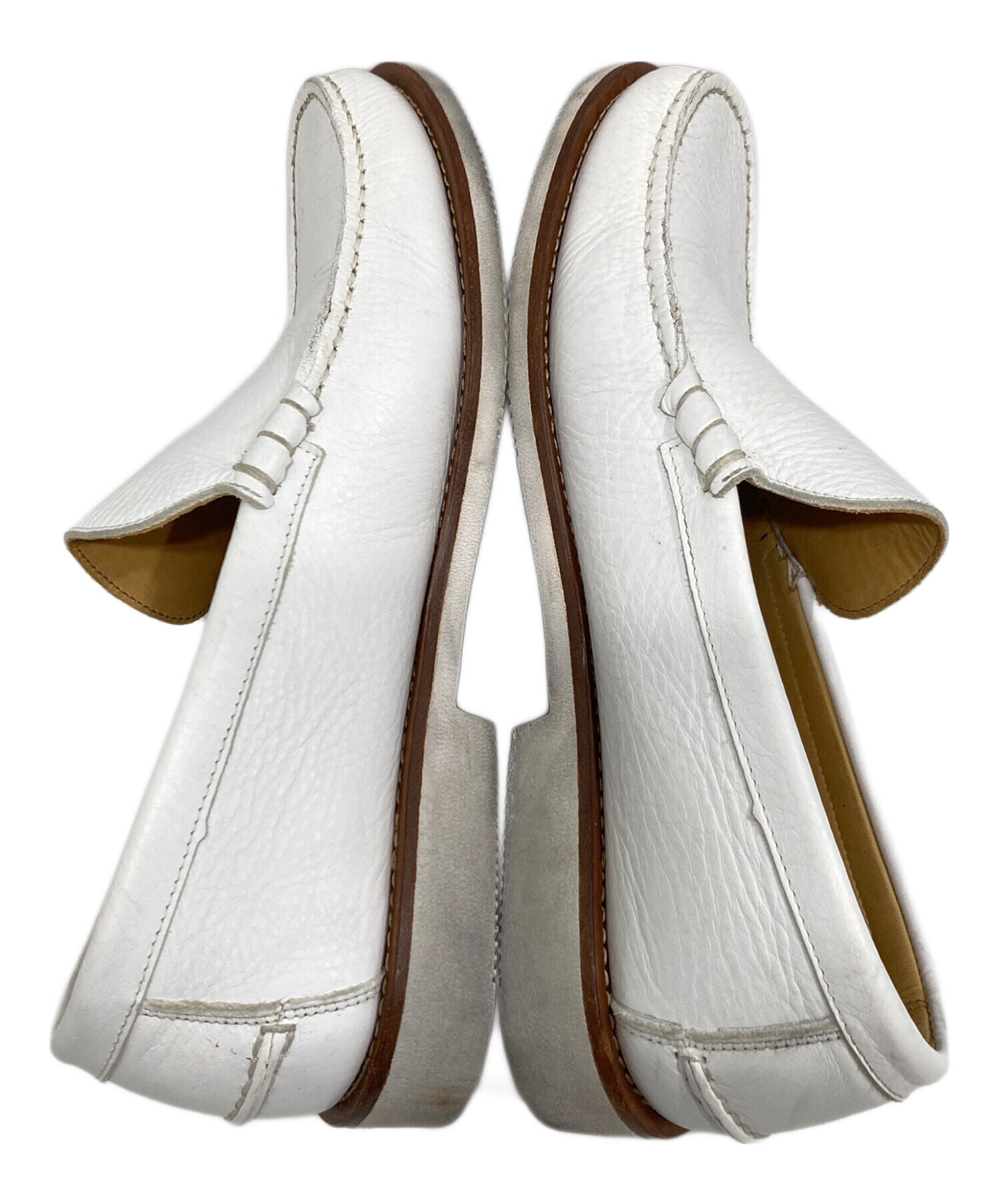 中古・古着通販】PARABOOT (パラブーツ) レザースリッポン ホワイト