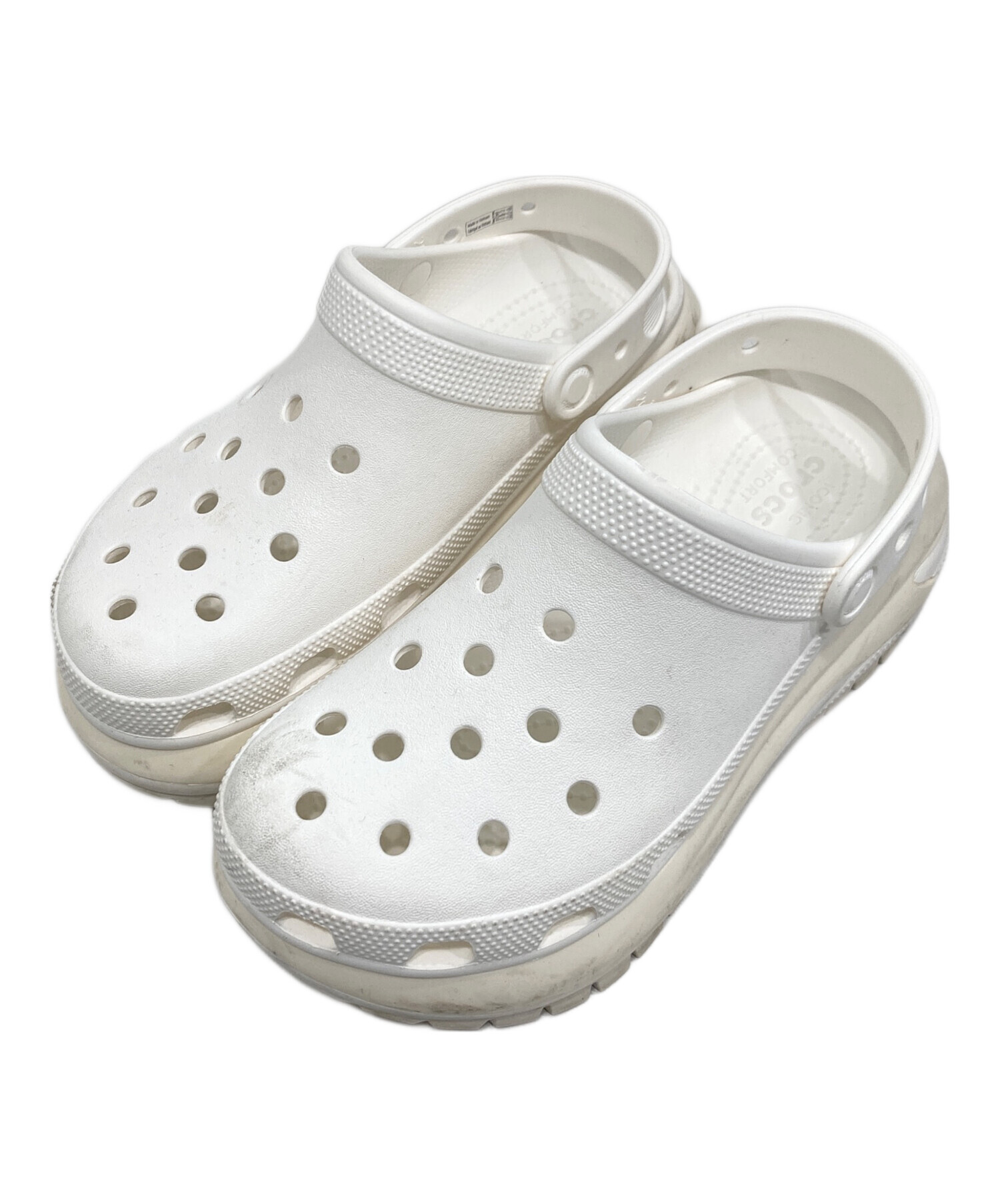中古・古着通販】crocs (クロックス) メガクラッシュクロッグ ホワイト