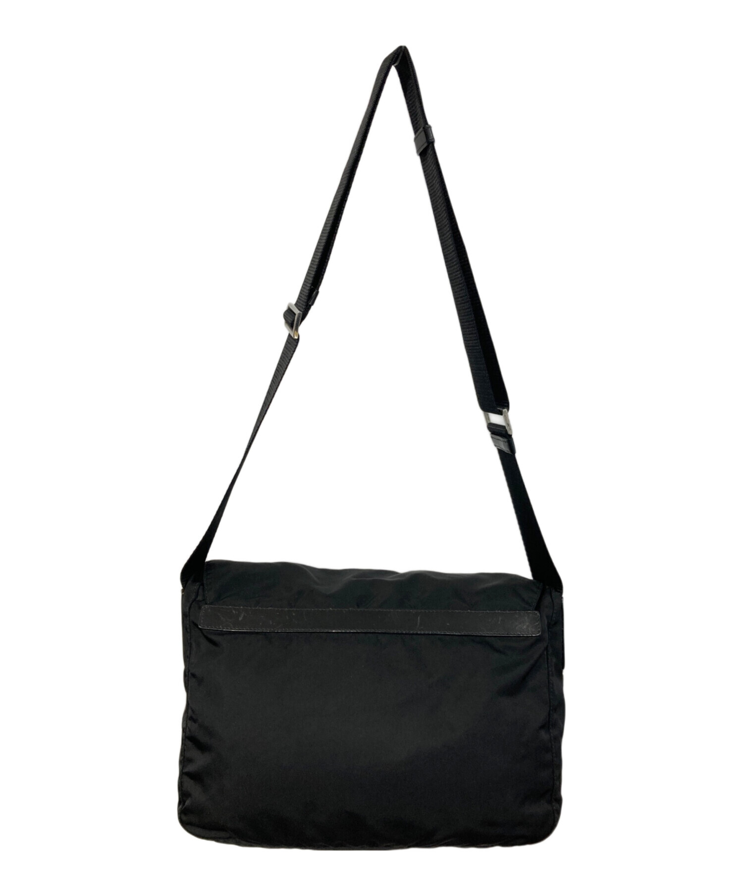 中古・古着通販】PRADA (プラダ) ナイロンショルダーバッグ ブラック