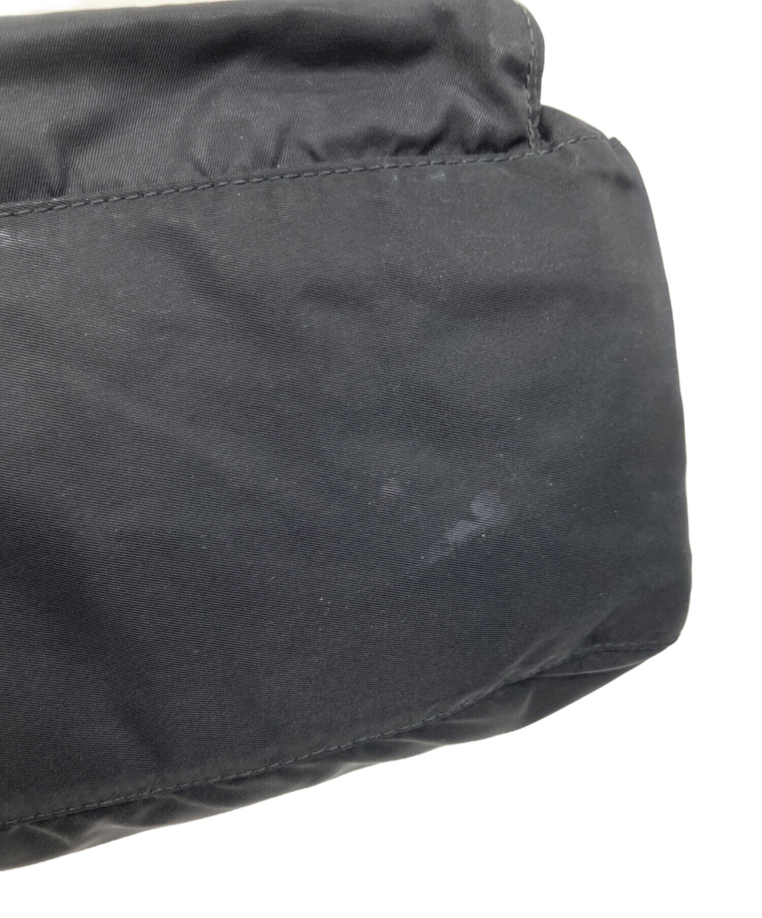 中古・古着通販】PRADA (プラダ) ナイロンショルダーバッグ ブラック