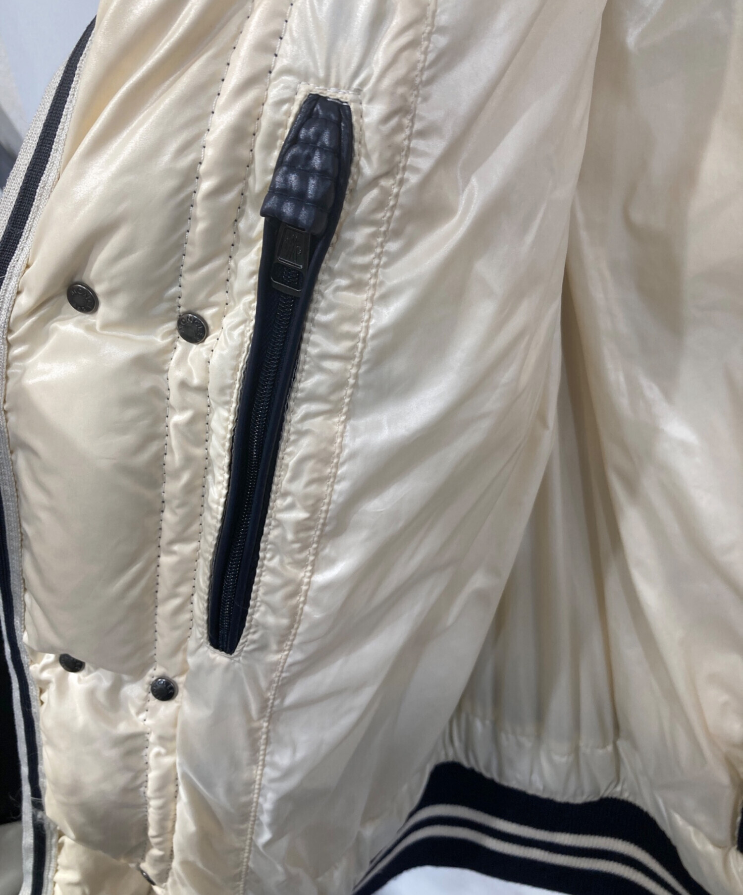 中古・古着通販】MONCLER (モンクレール) ダウンジャケット ネイビー