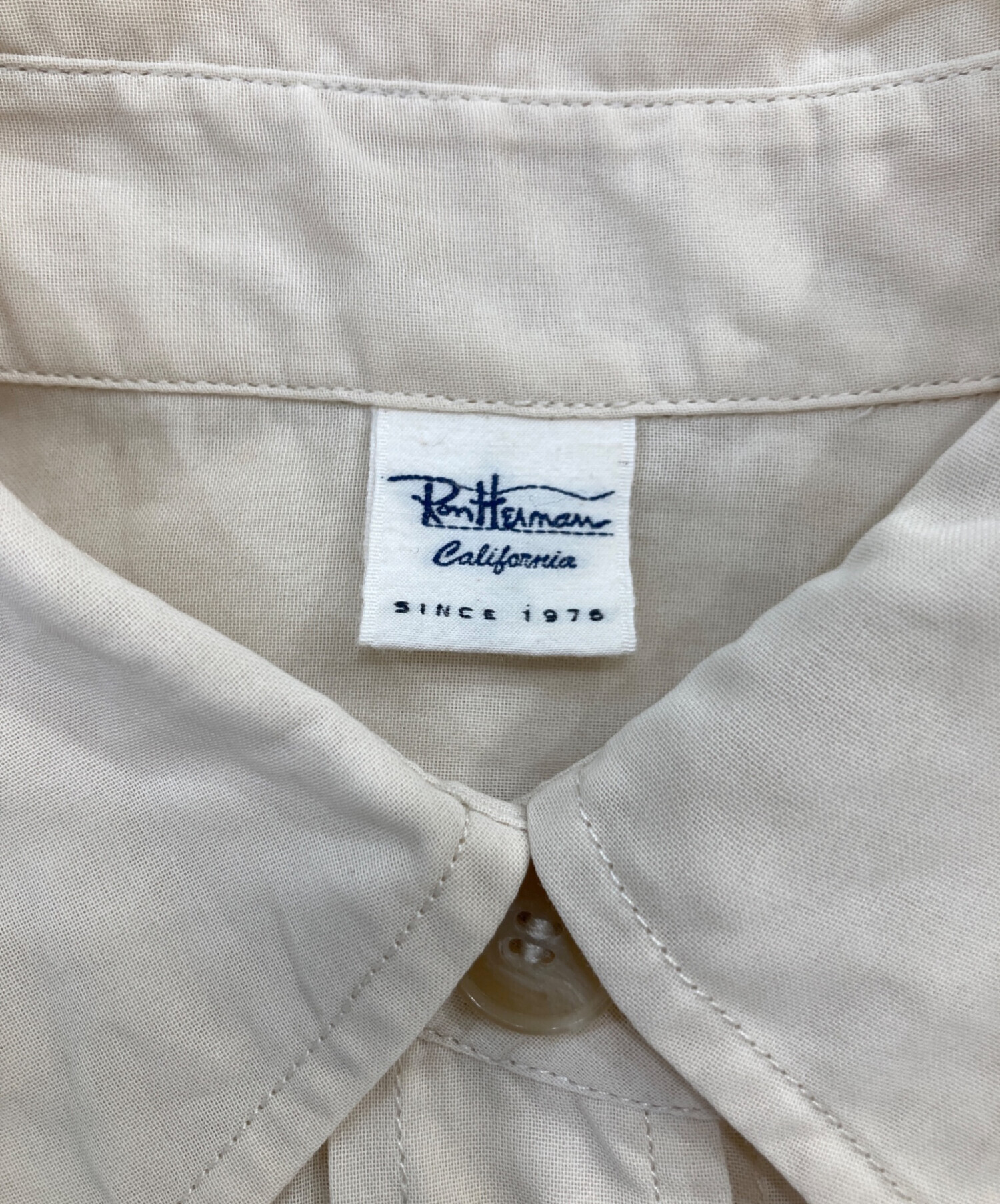 中古・古着通販】Ron Herman (ロンハーマン) シアーシャツ ベージュ 