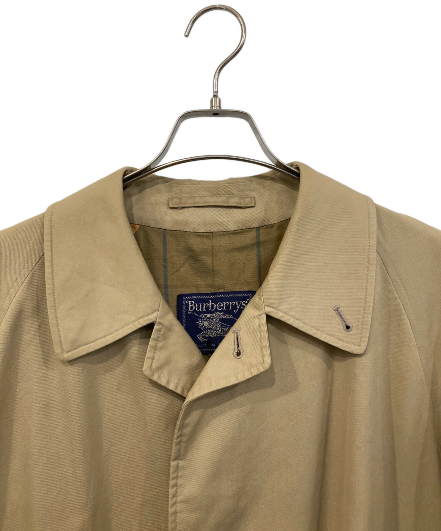 【美品】70-90年代 Burberrysバーバリーズ　比翼ステンカラーコート 中古・古着通販】Burberry's (バーバリーズ) 比翼ステンカラーコート