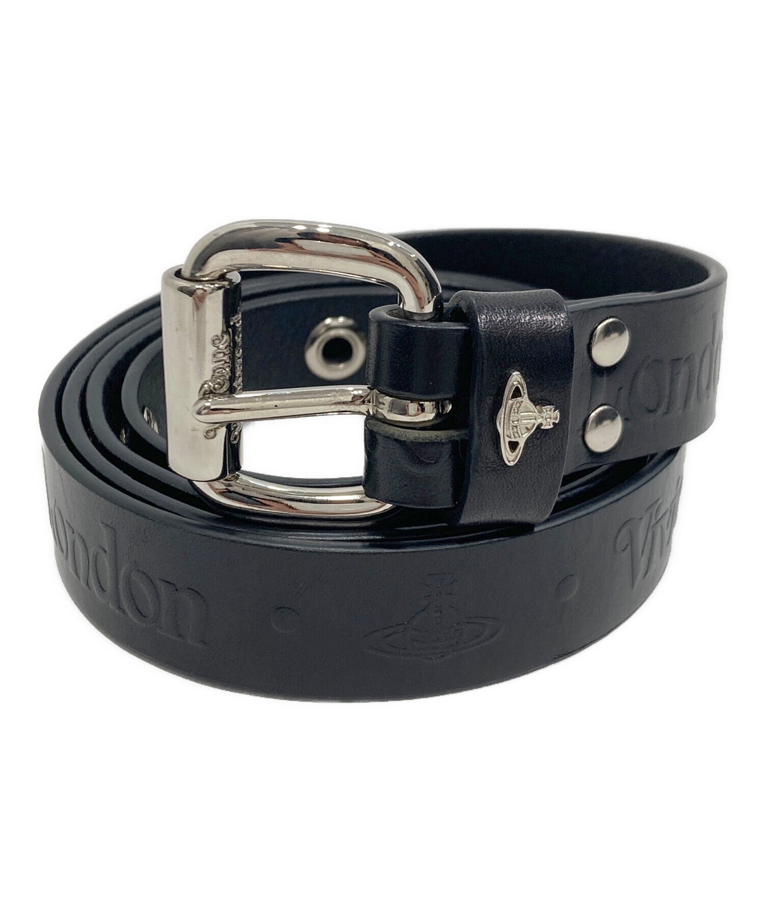 vintage OLD ヴィヴィアンウエストウッド ベルト 本革 銀 ロゴ 中古・古着通販】Vivienne Westwood (ヴィヴィアンウエストウッド