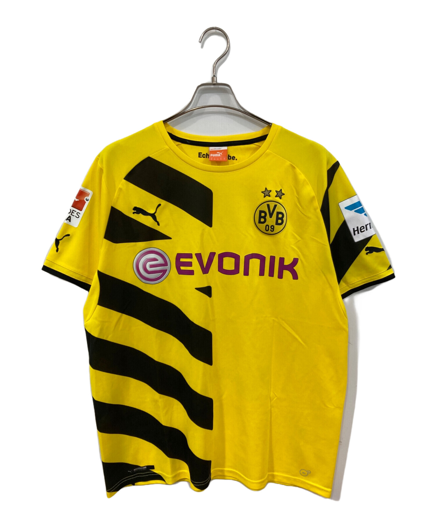 中古・古着通販】PUMA (プーマ) BVB ゲームシャツ イエロー サイズ