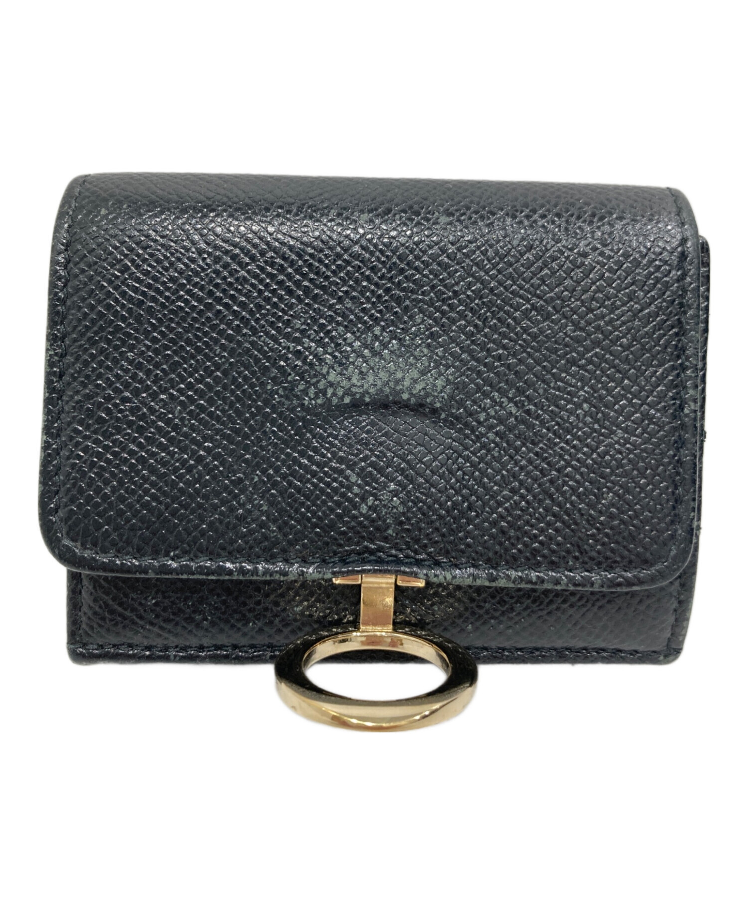 中古・古着通販】BVLGARI (ブルガリ) 3つ折り財布 ブラック｜ブランド