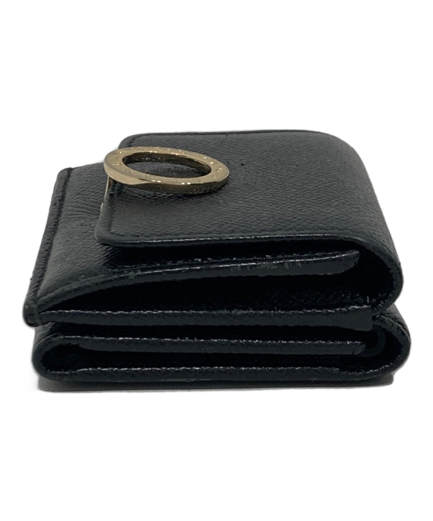 中古・古着通販】BVLGARI (ブルガリ) 3つ折り財布 ブラック｜ブランド