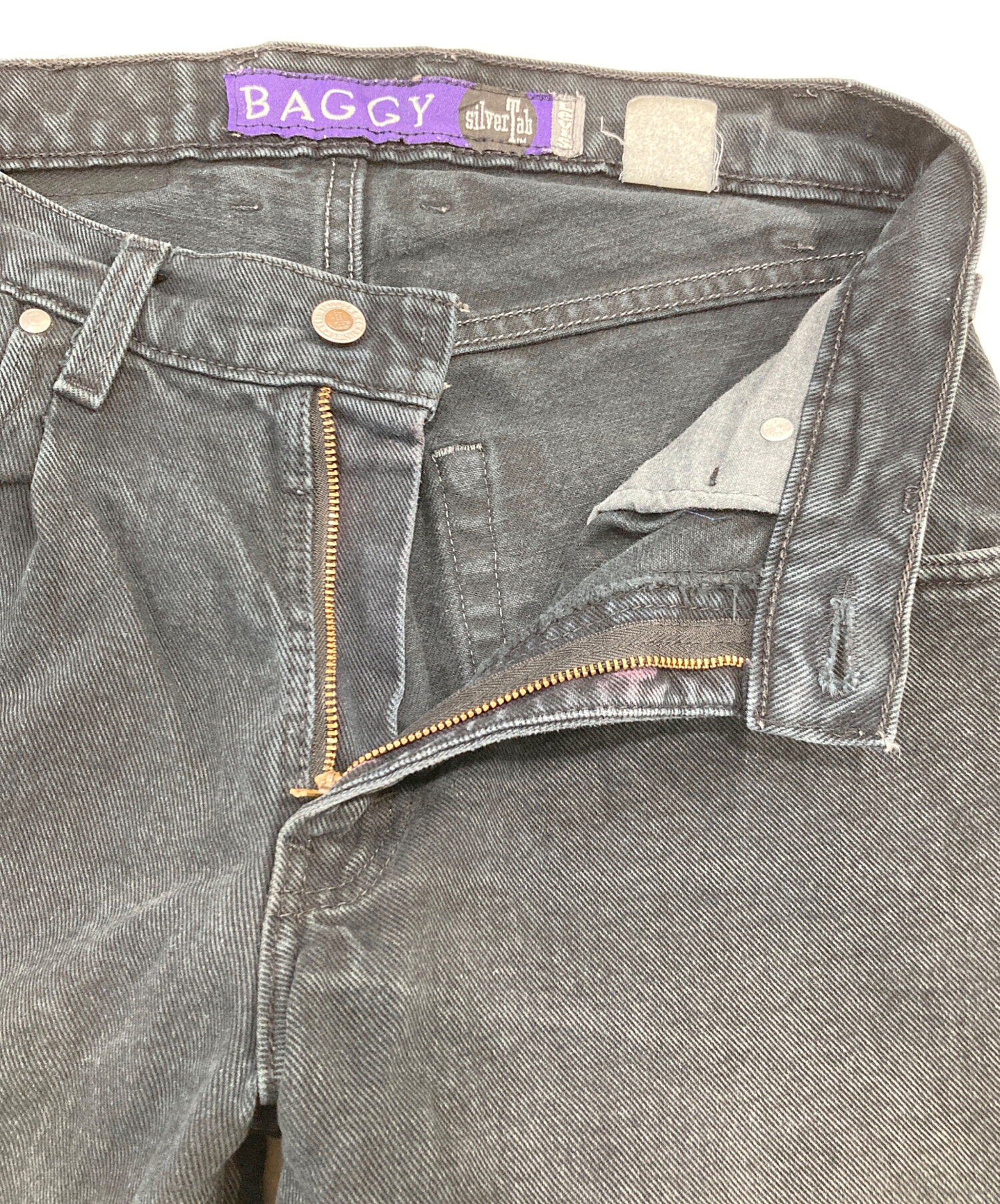 中古・古着通販】LEVI'S (リーバイス) BAGGY ブラックデニムパンツ