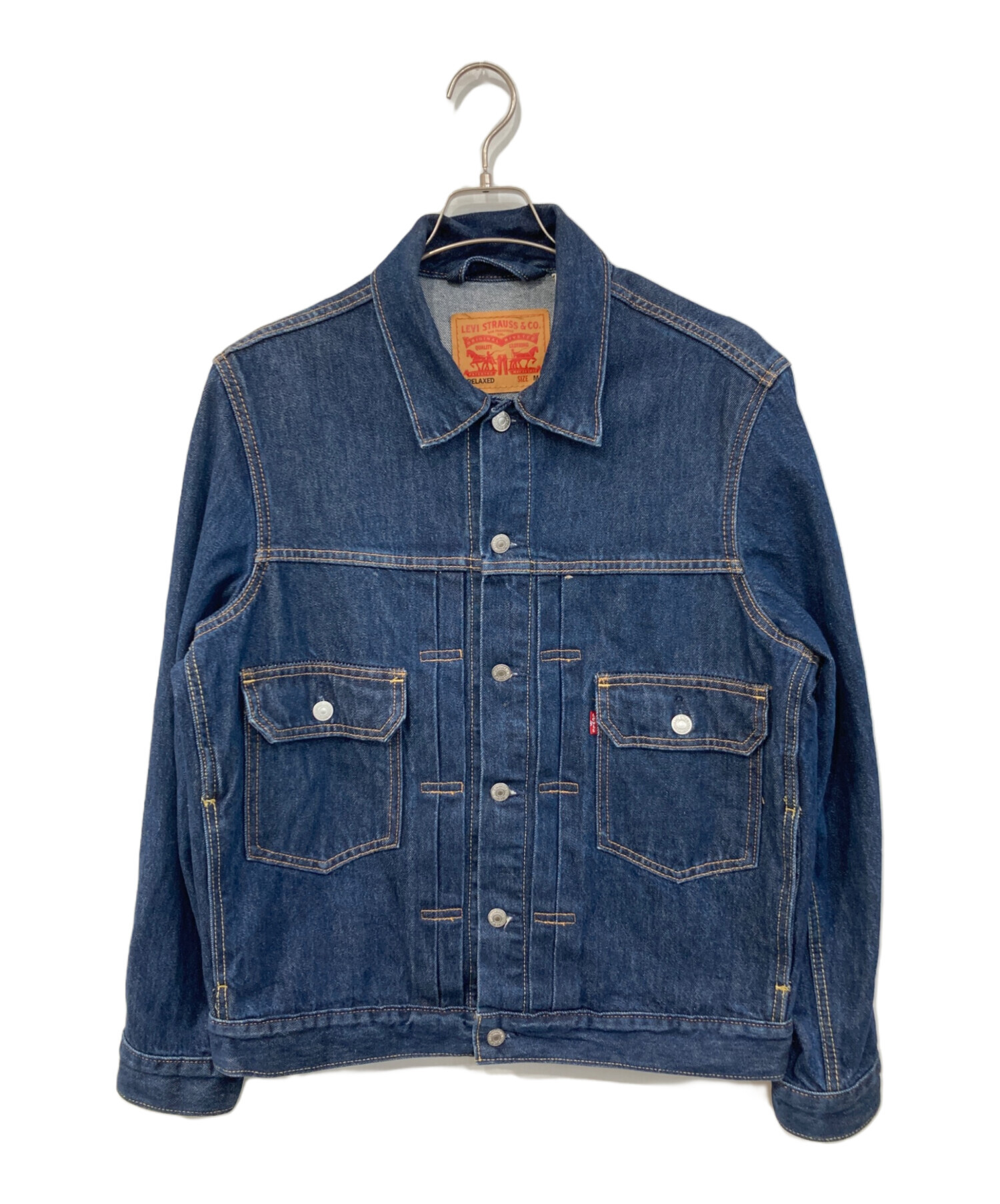 リーバイス Levis71041デジカモアウターLサイズ中古 中古・古着通販】LEVI'S (リーバイス) デニムジャケット インディゴ