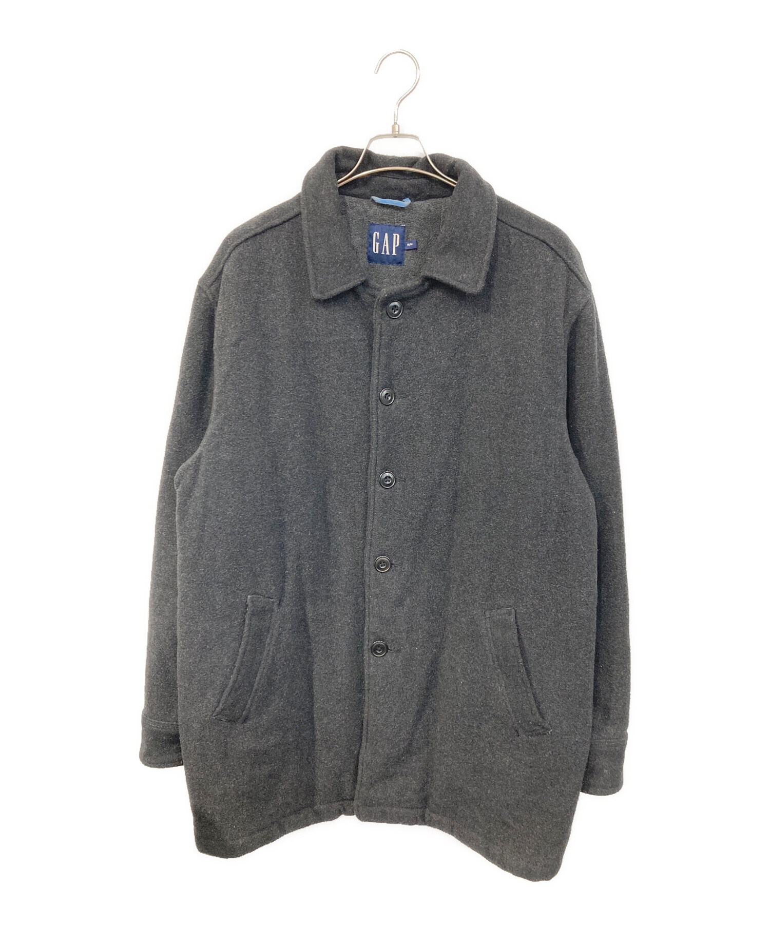 中古・古着通販】GAP (ギャップ) ウールコート ブラック サイズ:SIZE M