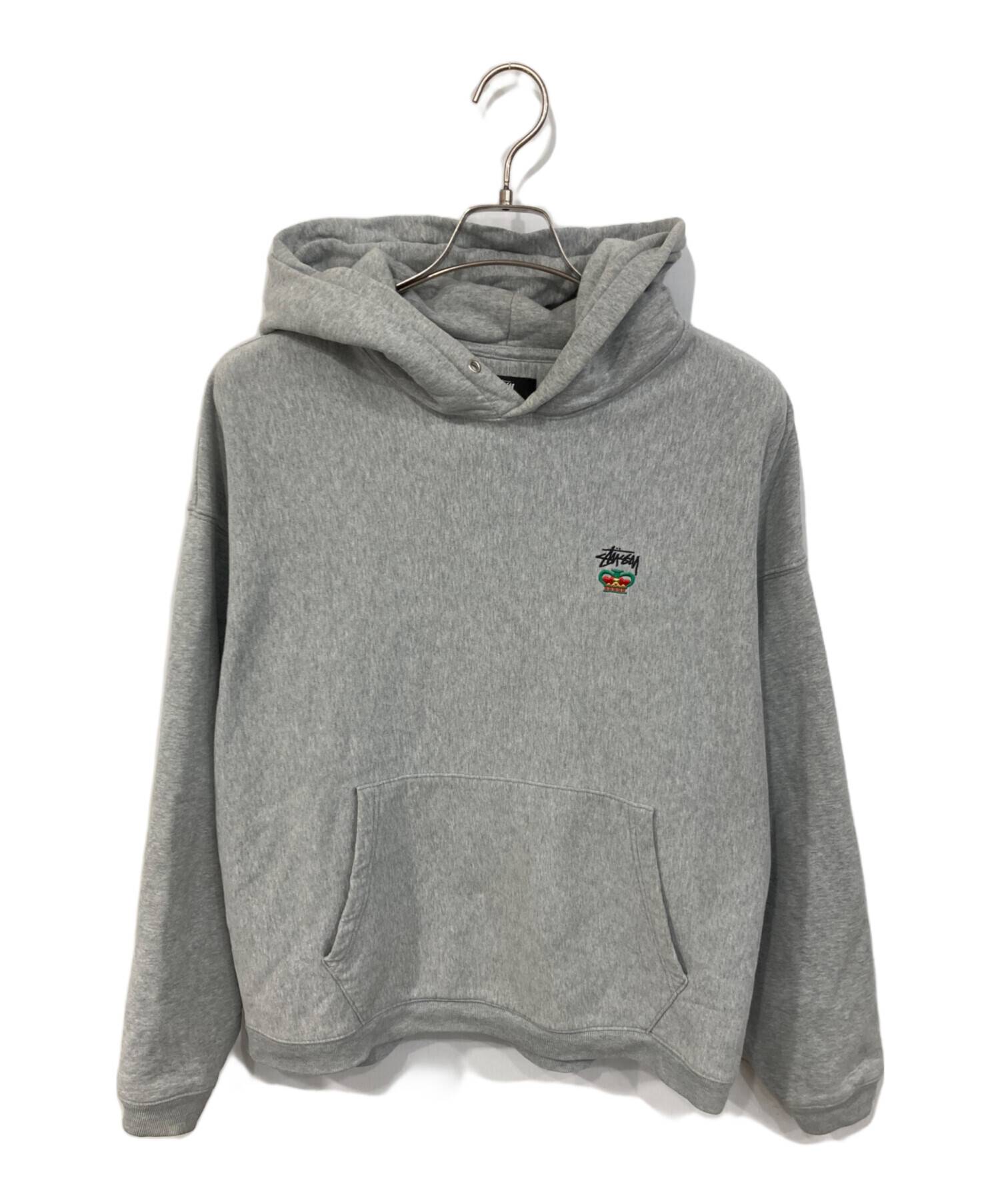 中古・古着通販】stussy (ステューシー) プルオーバーパーカー グレー