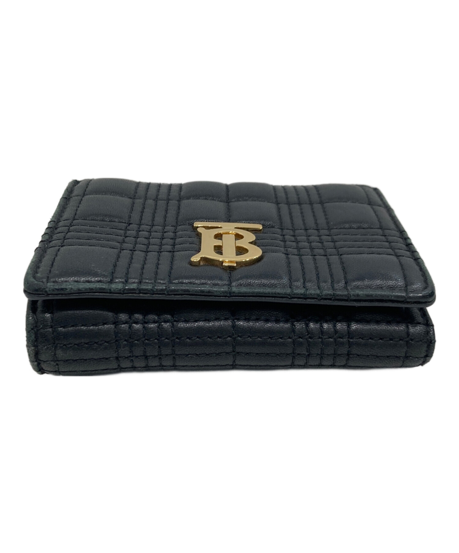 中古・古着通販】BURBERRY (バーバリー) 3つ折り財布 ブラック