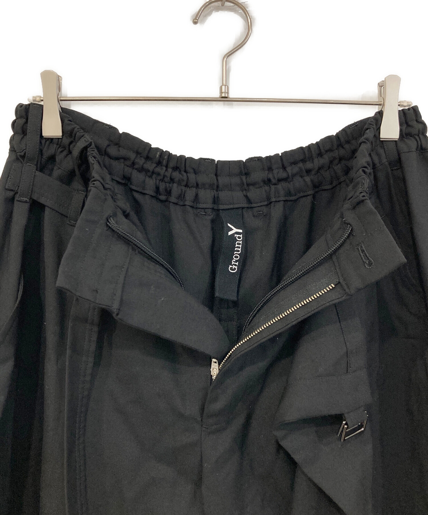 中古・古着通販】GROUND Y (グラウンドワイ) ラップサルエルパンツ