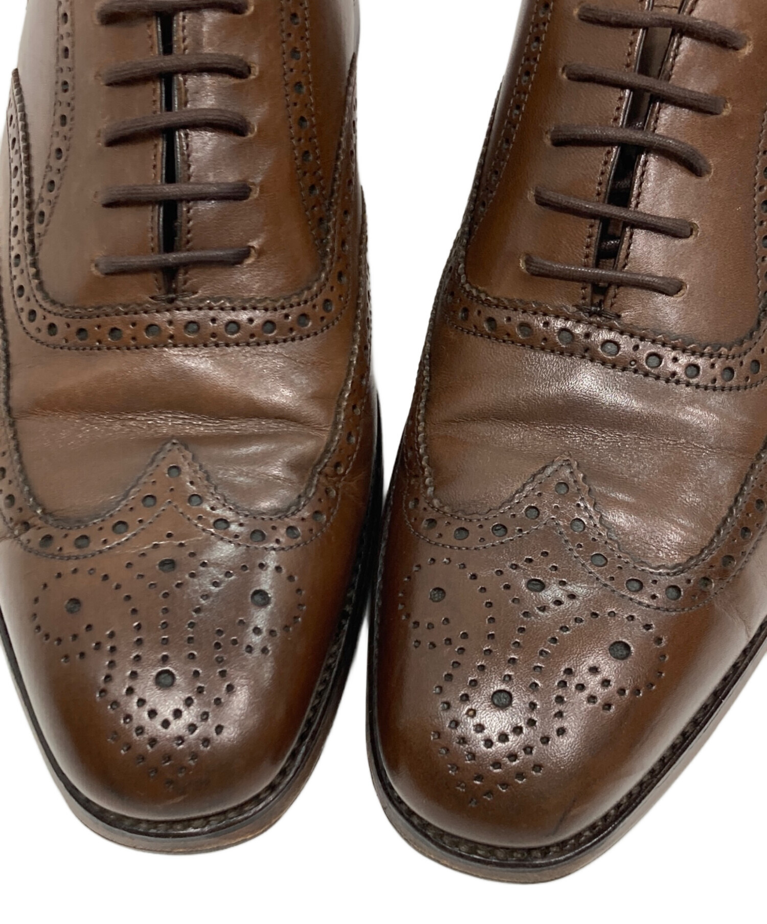 中古・古着通販】LOAKE (ローク) ウィングチップシューズ ブラウン