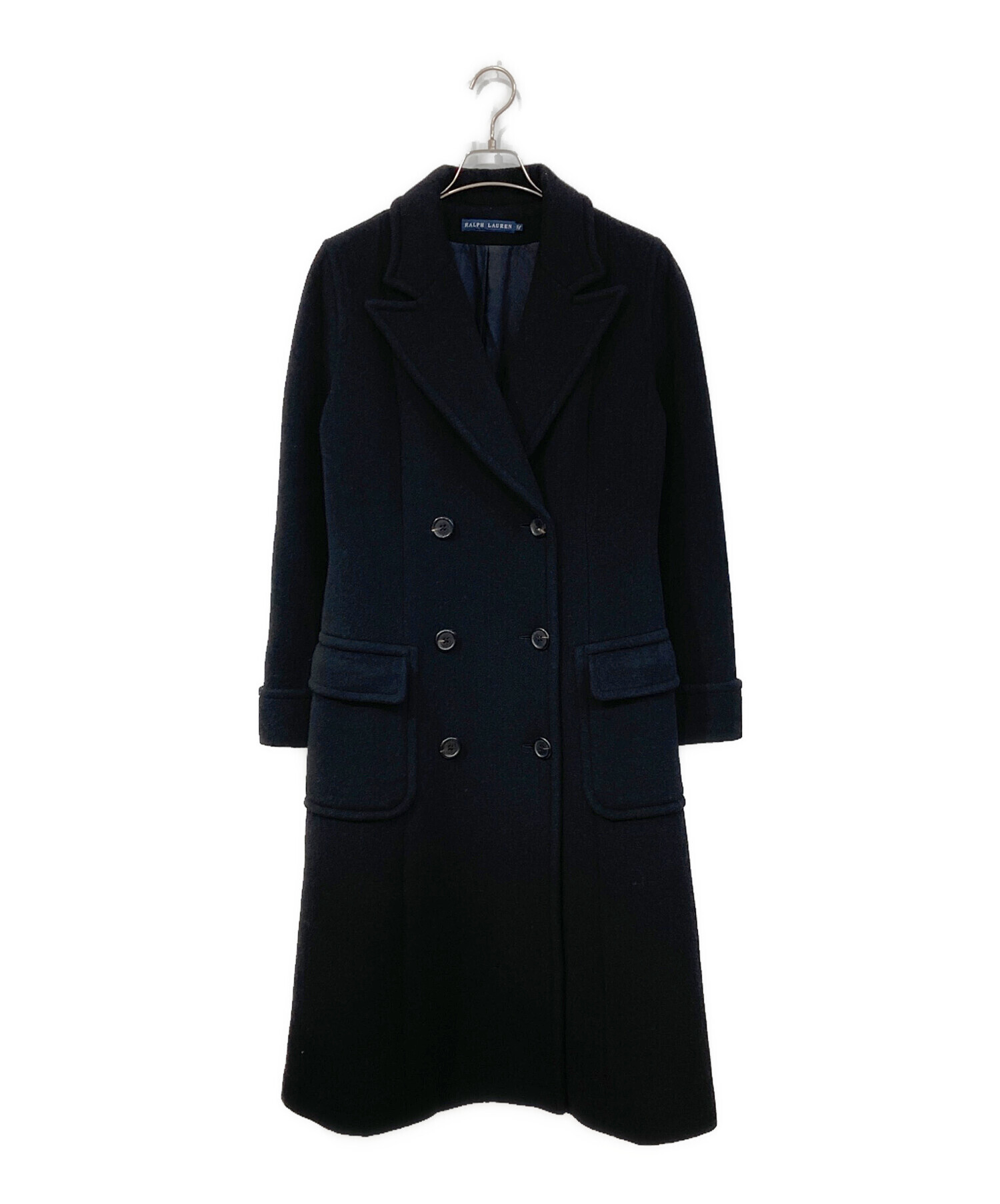 ラルフローレン ネイビー Pコート 150（身長145-155） 大人XS相当 中古・古着通販】RALPH LAUREN (ラルフローレン) カシミヤ混ダブル